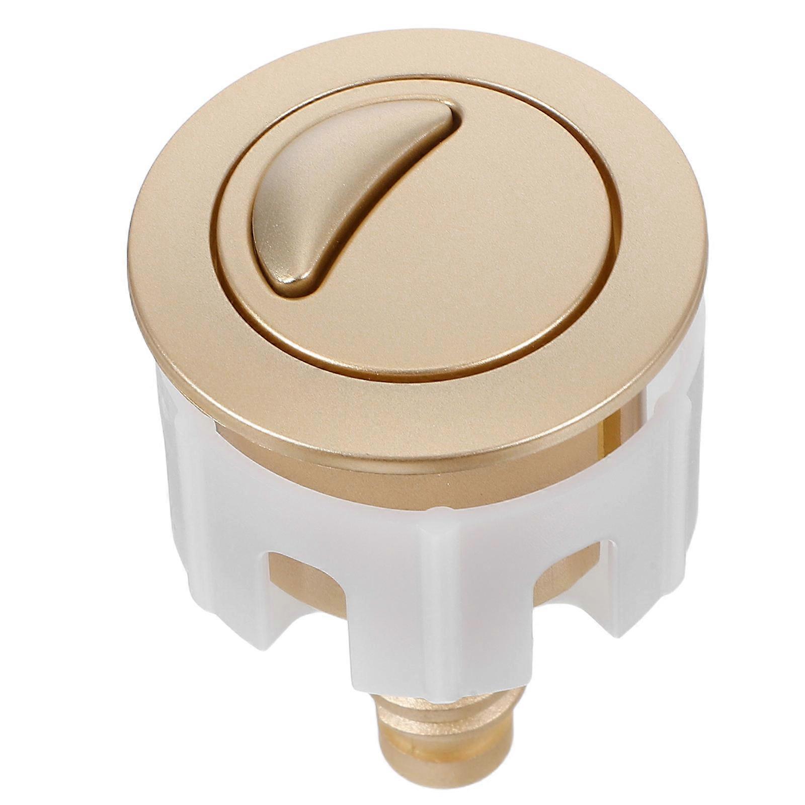 Push Toilet Flush Button Round Head Manual Flush System for Bathroom Water Tank Repair Easy Installation Replacement Stylish Design