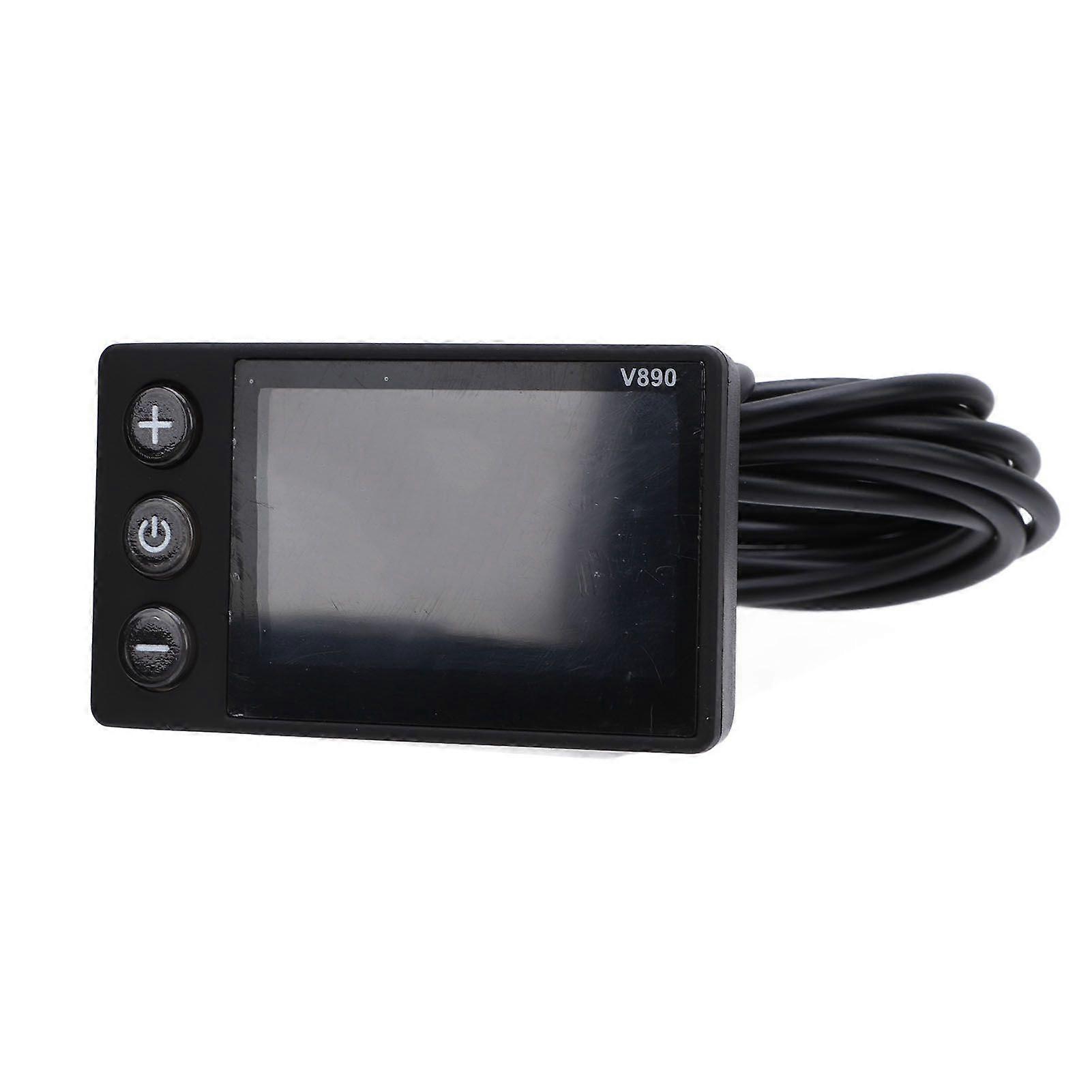 Cycling LCD Display Water Resistant Multifunctional Riding Color Screen Control Panel for 22.2mm Handlebar