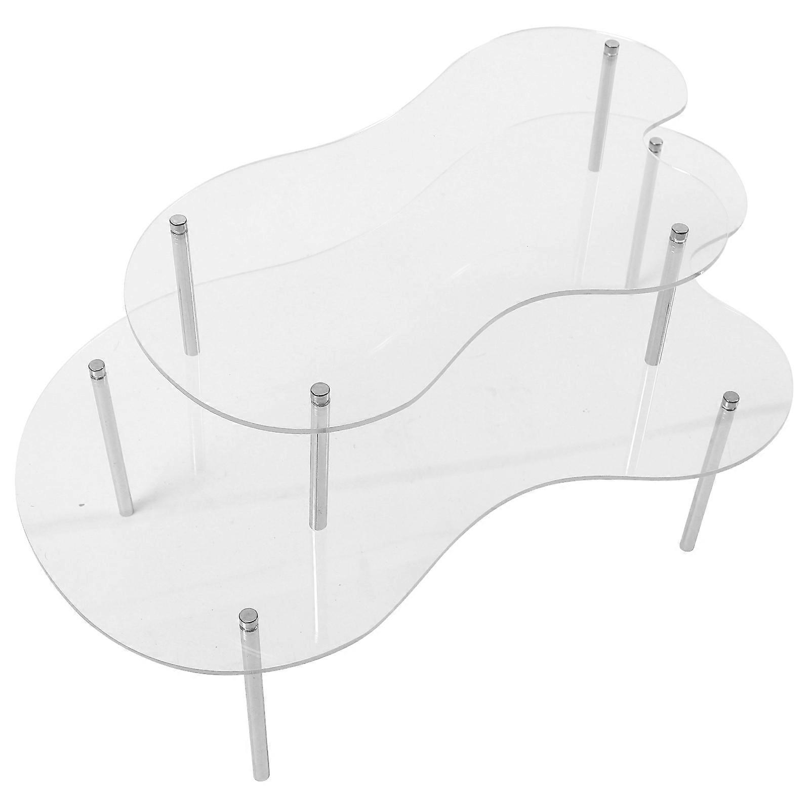 Clear Acrylic Cupcake Display Stand with Rounded Corners – Modern Dessert Risers for Weddings, Birthday Parties, and Treat Tables – Elegant Pastry