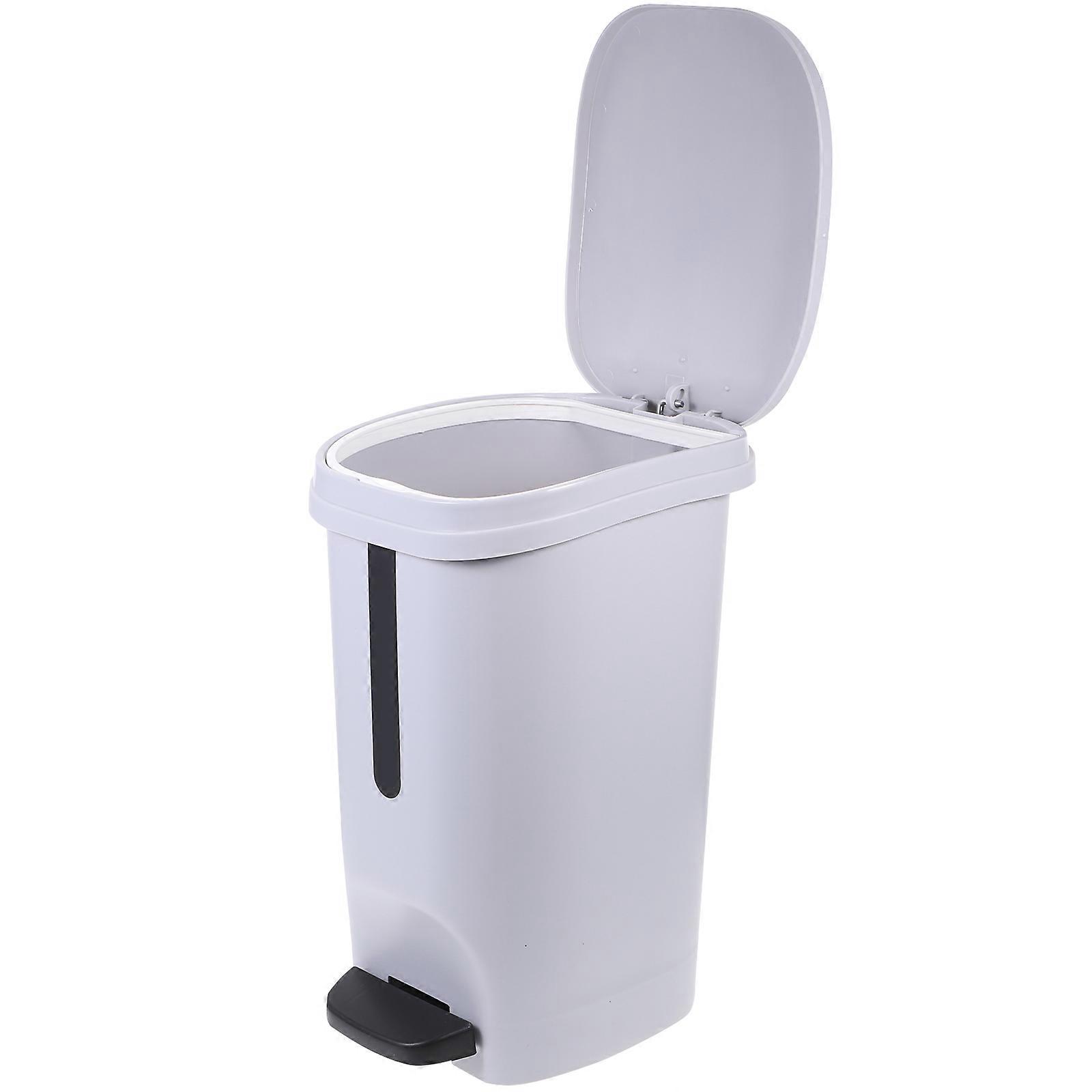 Garbage Can Trash Can Kitchen Step Kitchen Trash Can With Lid Trash Can Kitchen Trash Can Bathroom Step Trash Can Grey Pp Sanitary Bucket Slender