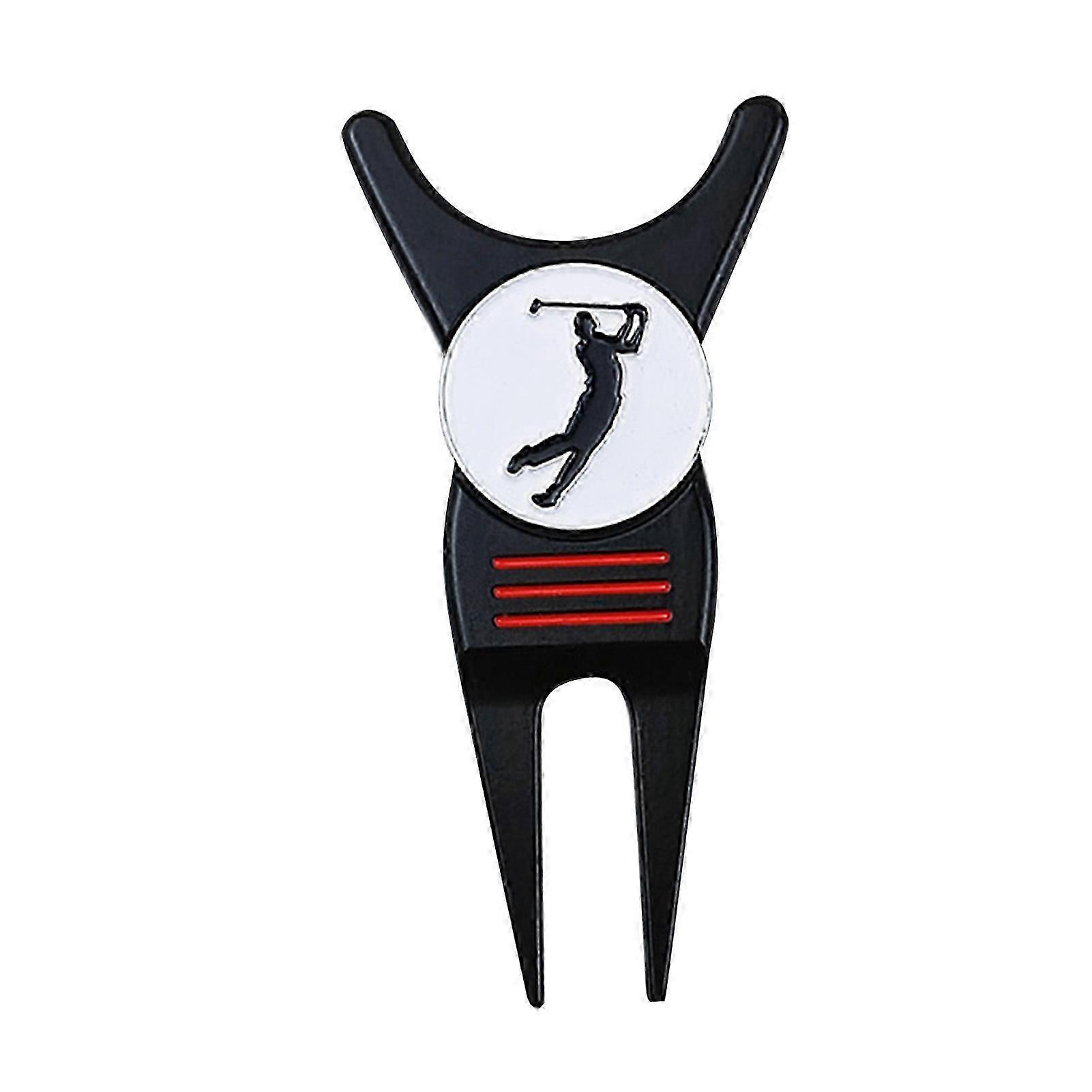 Golf Fork U Type Multi-function Portable Pitch Mark Repair Tool Ball Marker for Golf Sport