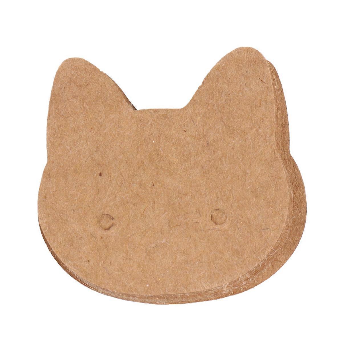 Earring Cards with Cat Ear Shape Made of Kraft Paper for Home Shop Display 400pcs