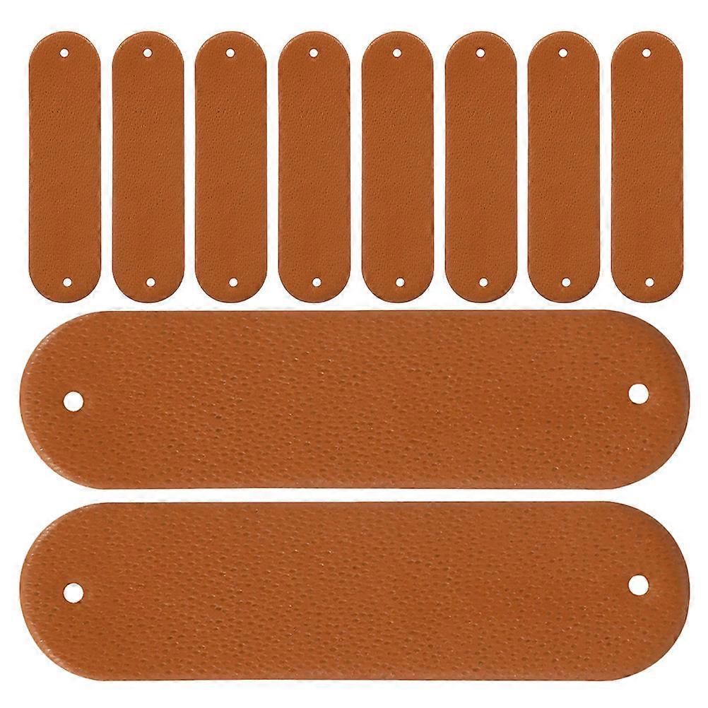 200pcs Blank Handmade Tags for Sewing Crochet Clothing with Holes Embossed Labels