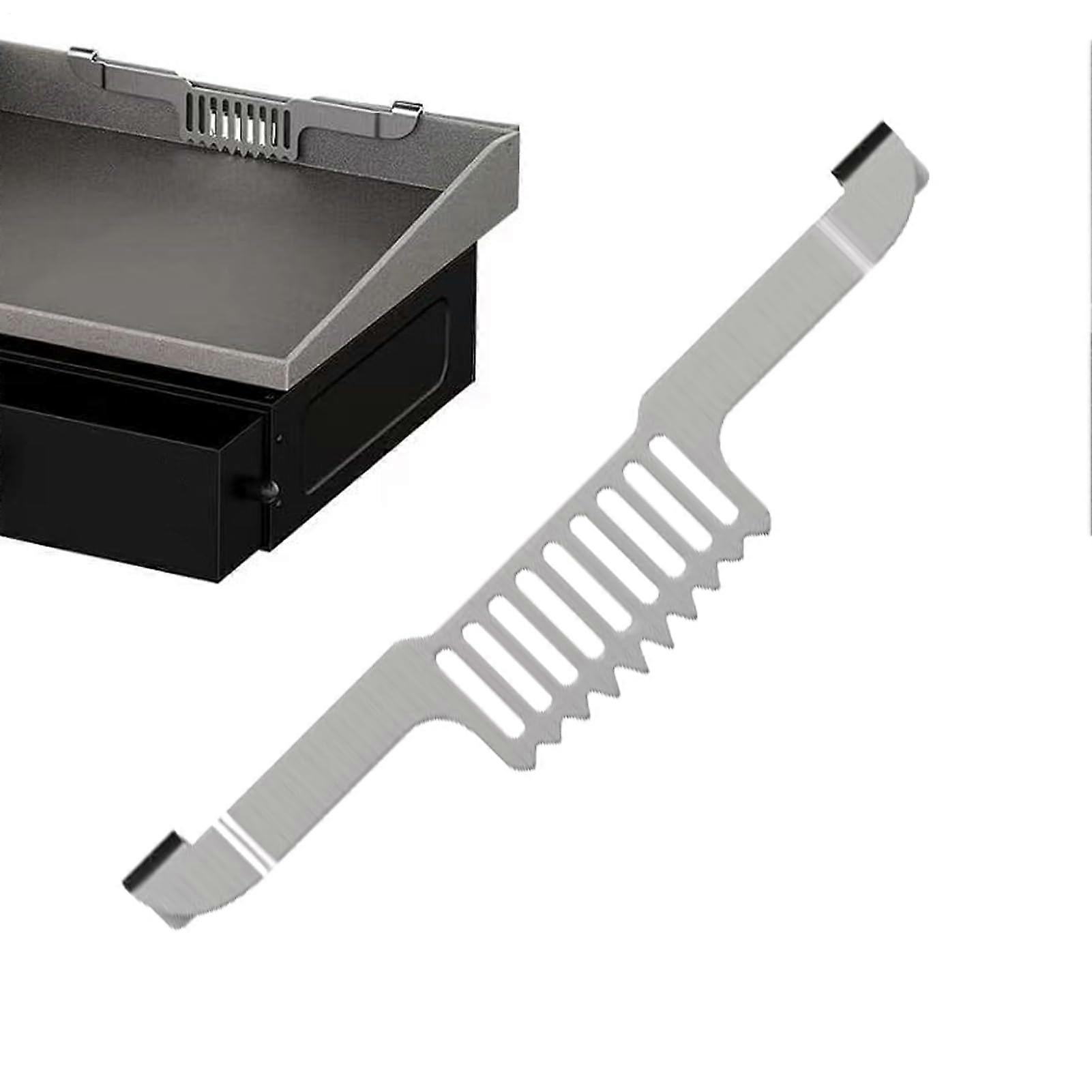 Grease Gate Blocker Griddle Fat Blocker Magnetic Stainless Steel Utensil Rest for Barbecue Accessories and Rib Spatula Rack