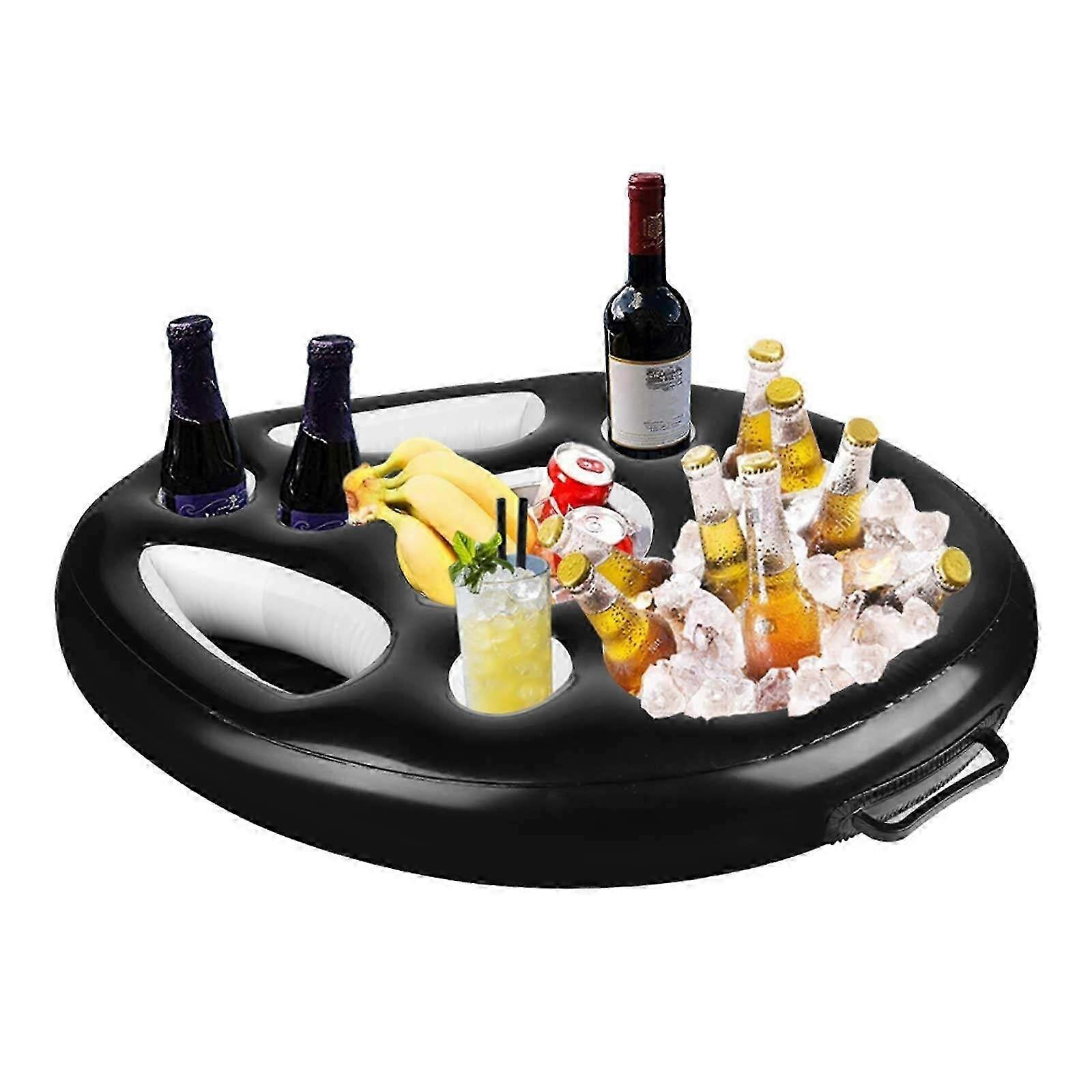 2023 New Upgrade Inflatable Floating Hot Tub Tray Cup Holder For Summer Pool Drink&Snacks SPA Bar 40% off