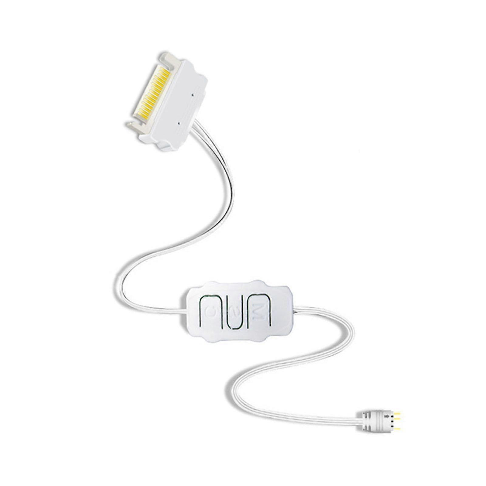 5V 3pin ARGB PC lighting controller with simple modes, color  for users, enthusiasts, 5V 3pin connectors, white controller