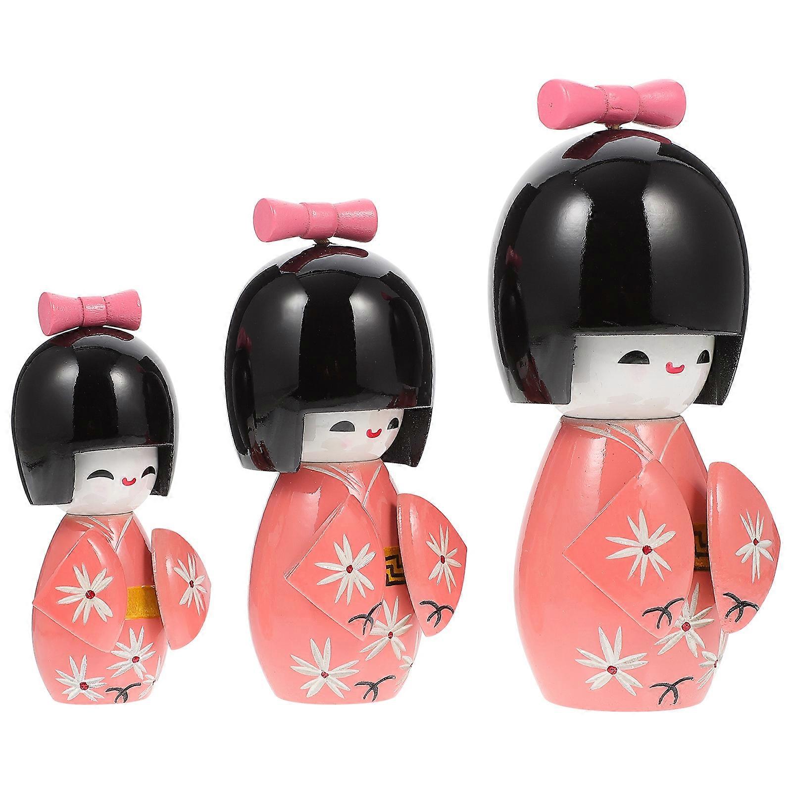Handcrafted Kimono Doll, Three-Dimensional Ribbon, Stylish Ornament
