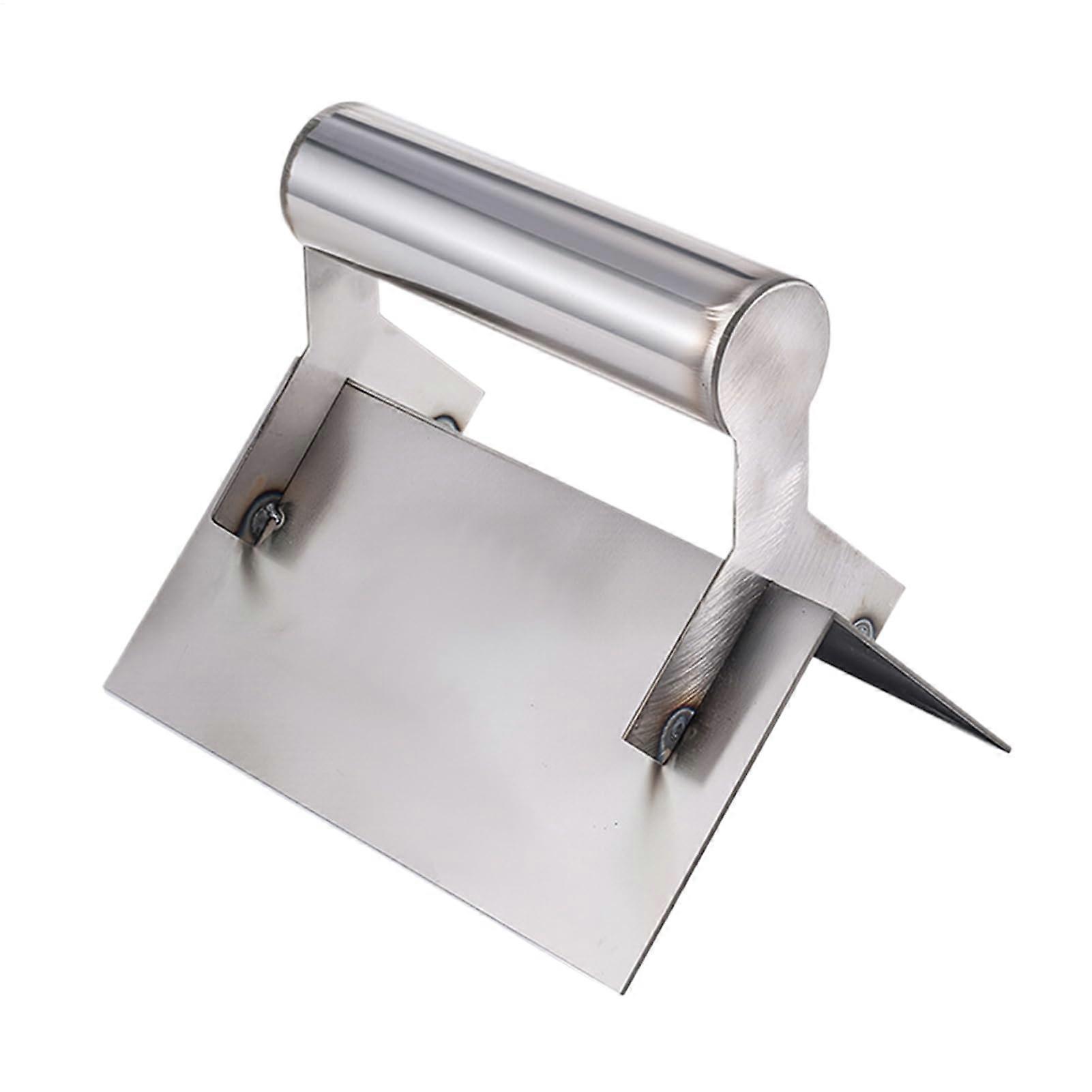 Corner Trowel - Stainless Steel Reusable Finishing Tool with Non-Slip Handle for Construction and Renovation Projects