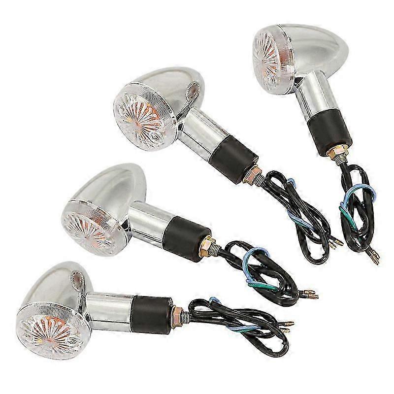 2/4pcs Motorcycle Bullet Turn Signals Indicator For Kawasaki Vulcan VN 500 750 800 900 1500 1600 1700 2000 Custom Classic