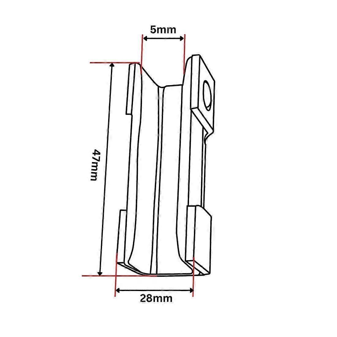 Thyssen Guide Shoe Insert Hinged 47x28x23 5mm
