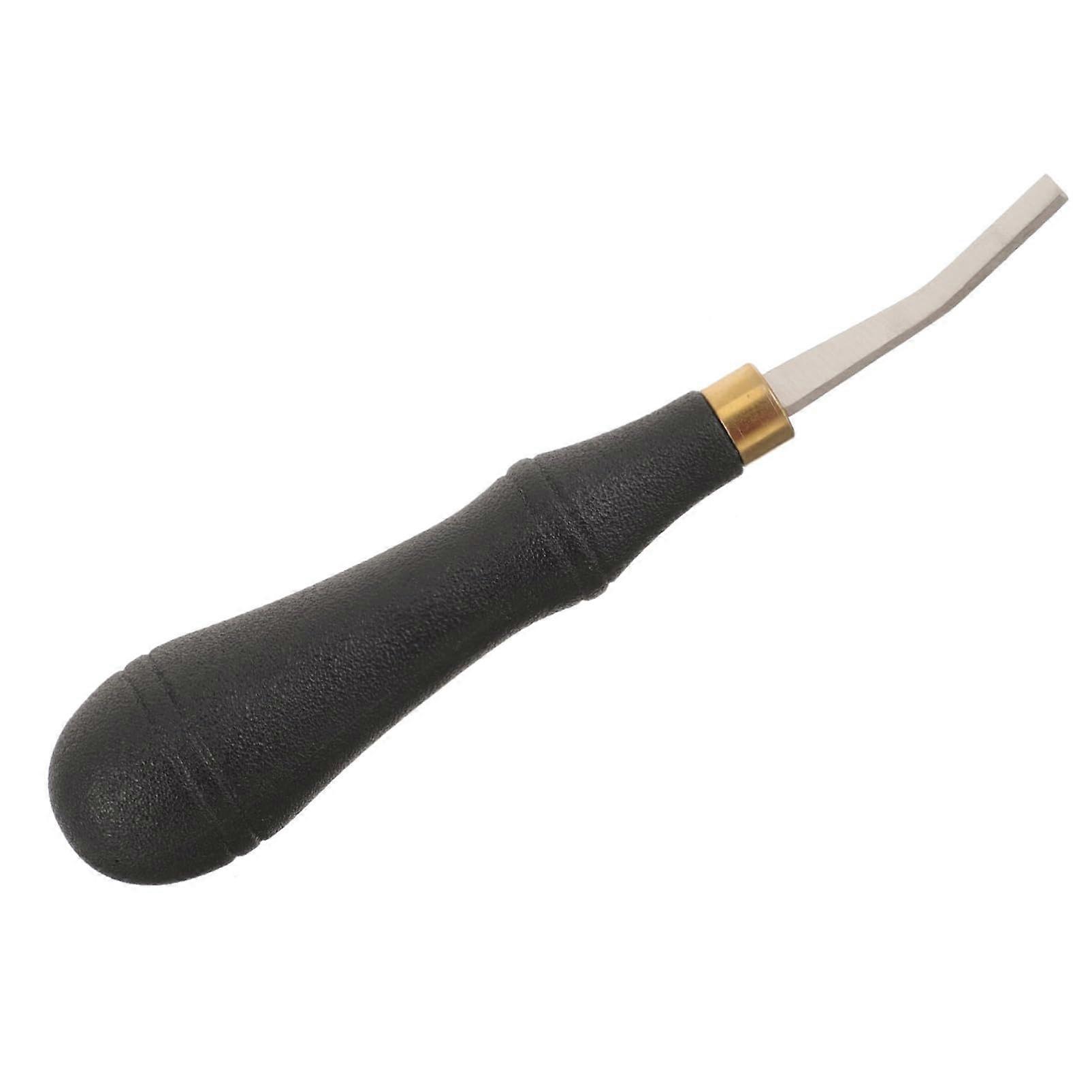 Hand File Burnishing Tool for Leatherworking - Stainless Steel Flat File, Thread Trimmer, and Sharpening Board for Leather Care