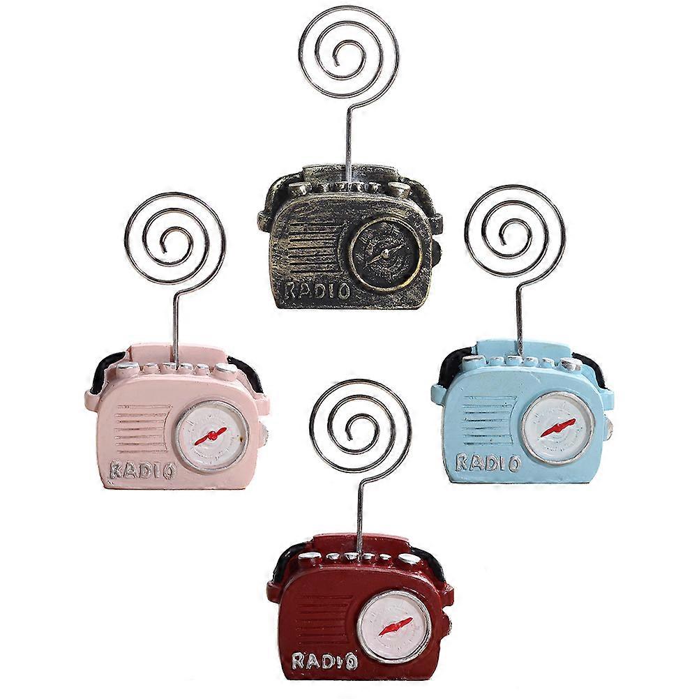 4Pcs Resin Clips In Retro Design For Table Photo Memo Holding Suitable For Engaging Events And Office Decorations