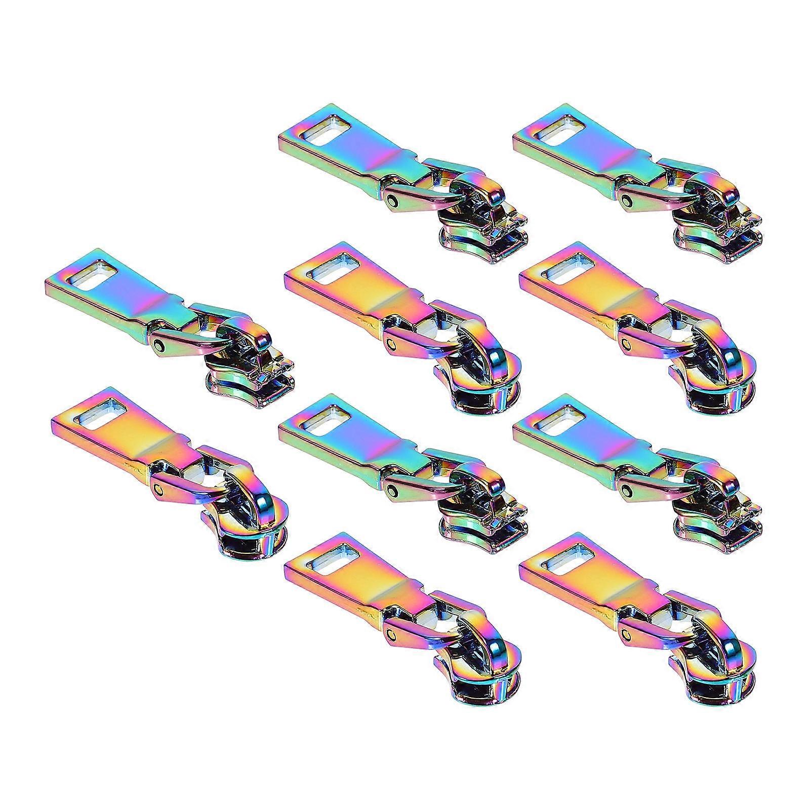 Alloy Zipper Pulls 10 Pcs Replacement For Damaged Zippers Suitable For Daily Use With Assorted Color Durable Metal Technology