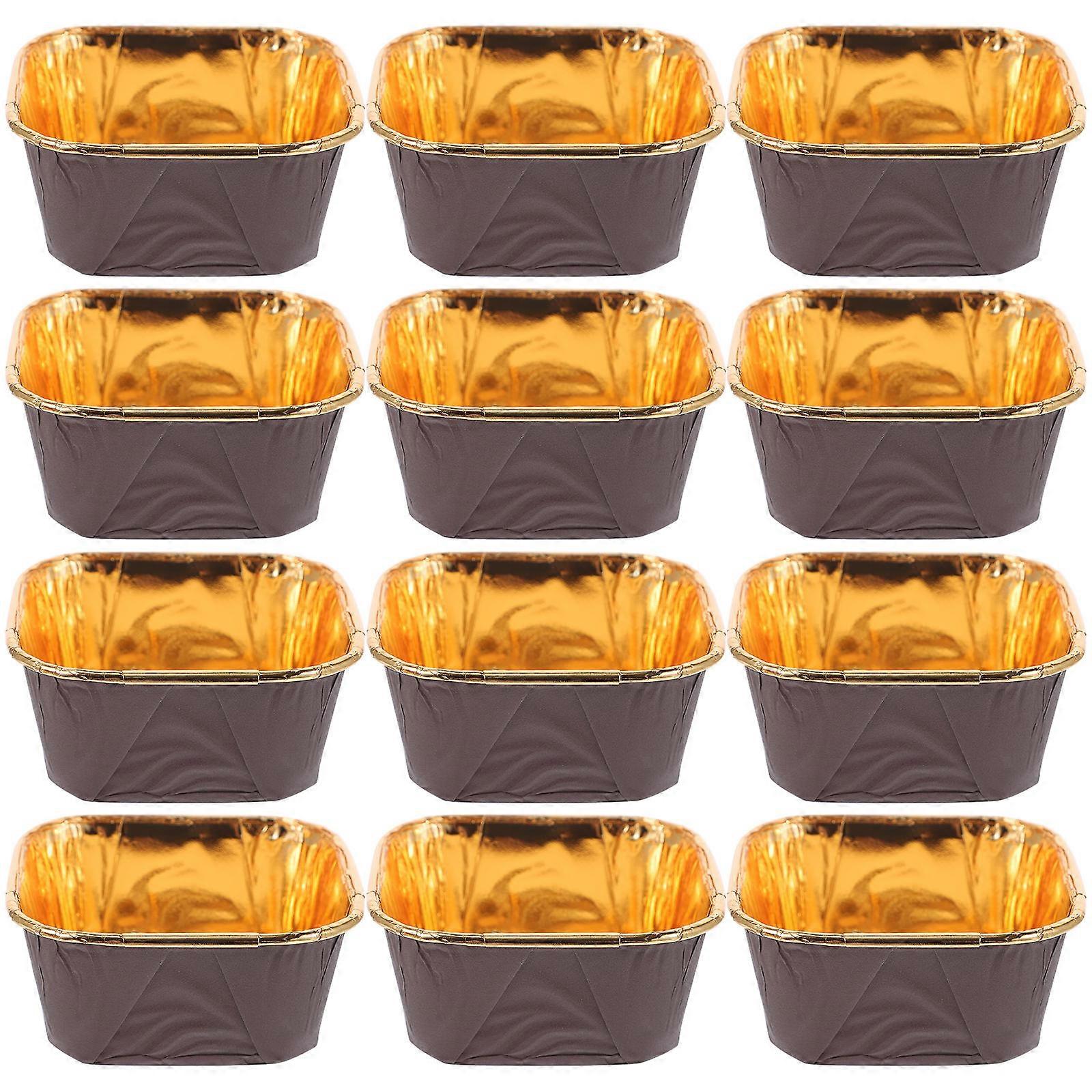 Small Baking Cups 50Pcs Brown Paper Muffin Cups Ideal For Serving Desserts In Parties And Banquets