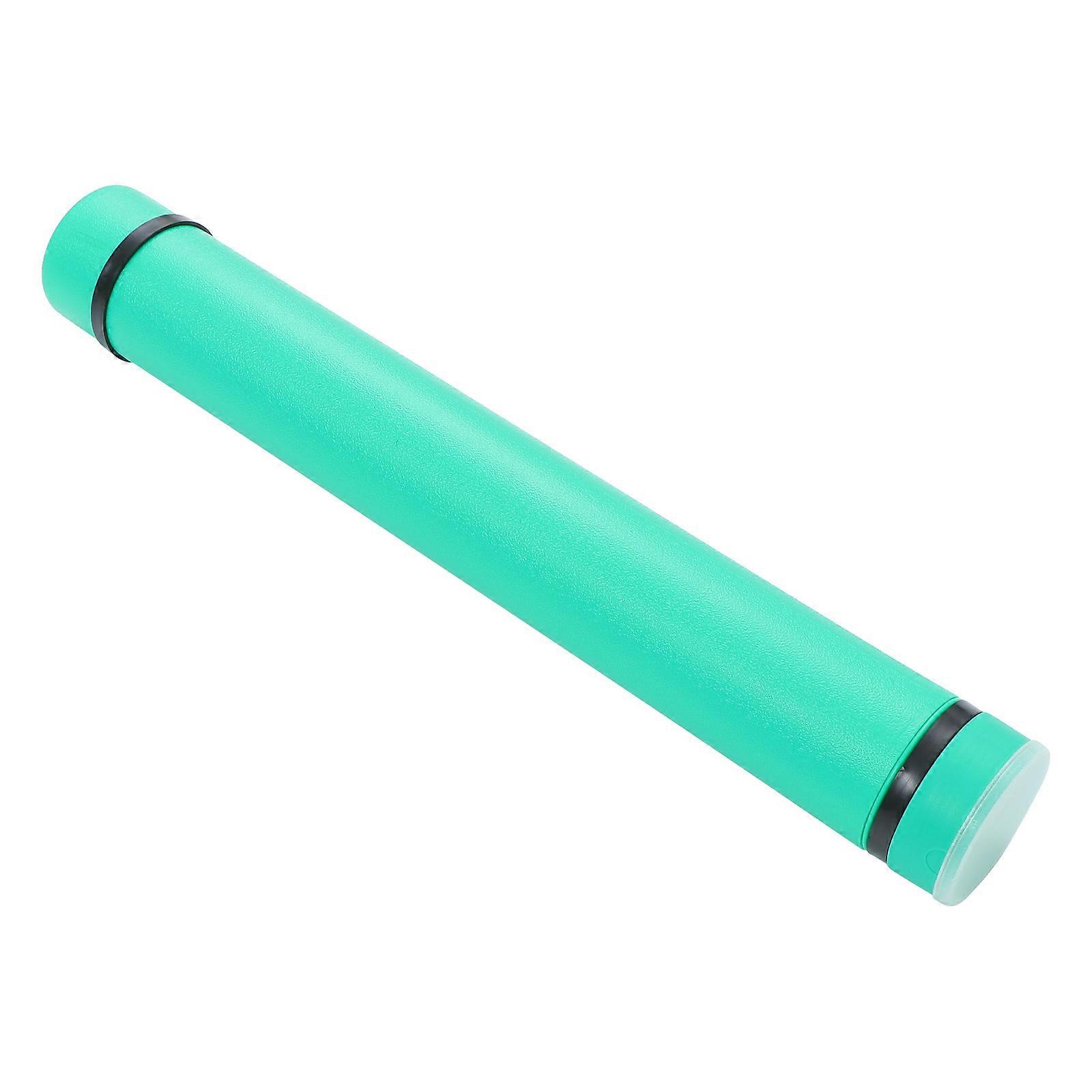 Multipurpose Poster Storage Tube For Artists And Students In Green Size 63X9.5X9.5CM Ideal For Secure Document Carrying 1Pack