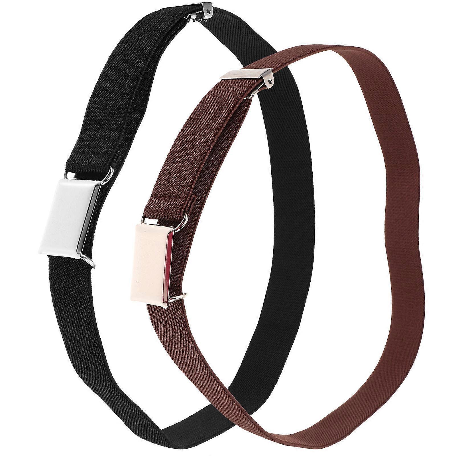 Adjustable Elastic Belt for Boys Durable Stretchy Waistband for Solid Color Trousers