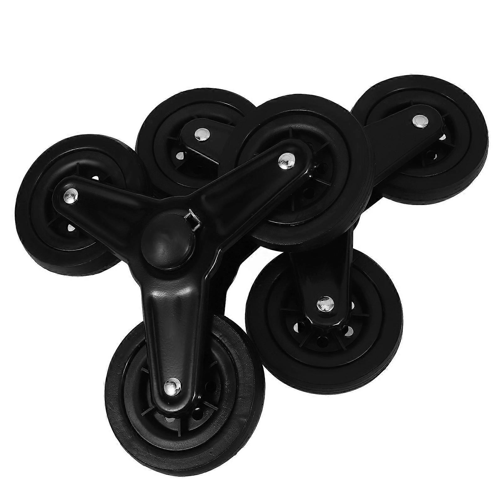 2 Pcs Stair Climbing Cart Wheels Replacement Casters for Shopping Carts
