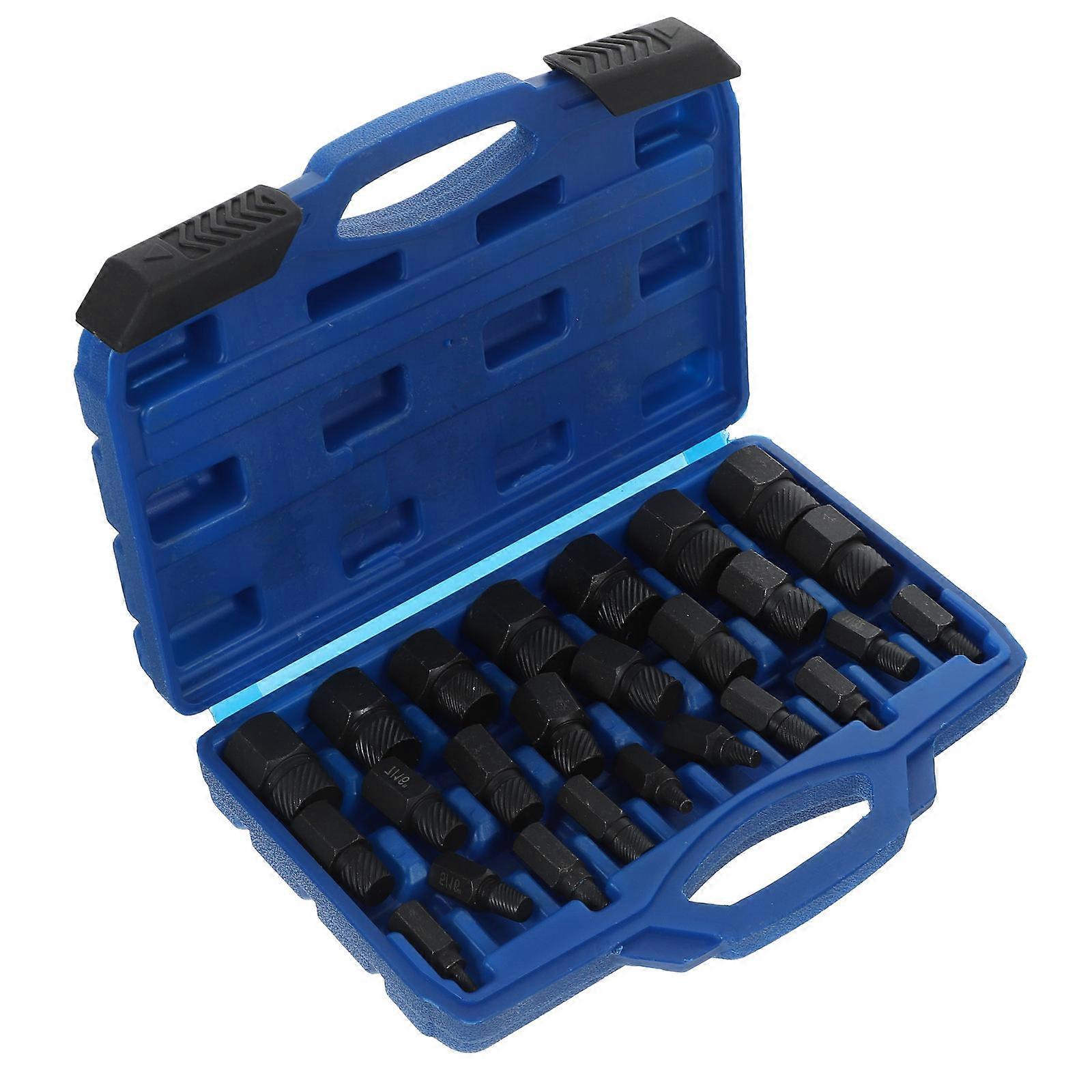 Screw Extractor Tool Set 1 Set Hexagon Design For Stripped Nuts And Broken Bolts Mechanical Use