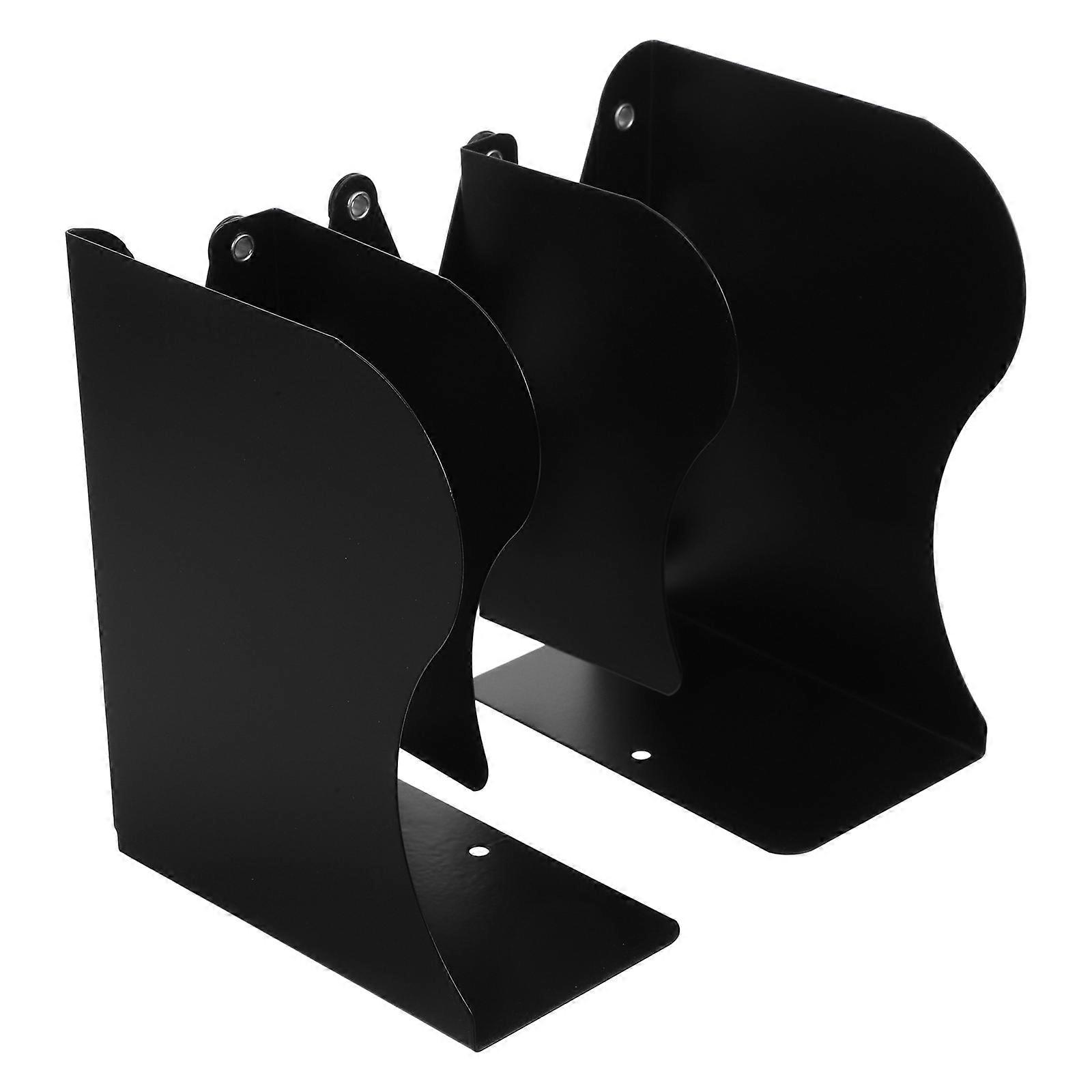 Desk Book Organizer For Readers Black Construction 1Set