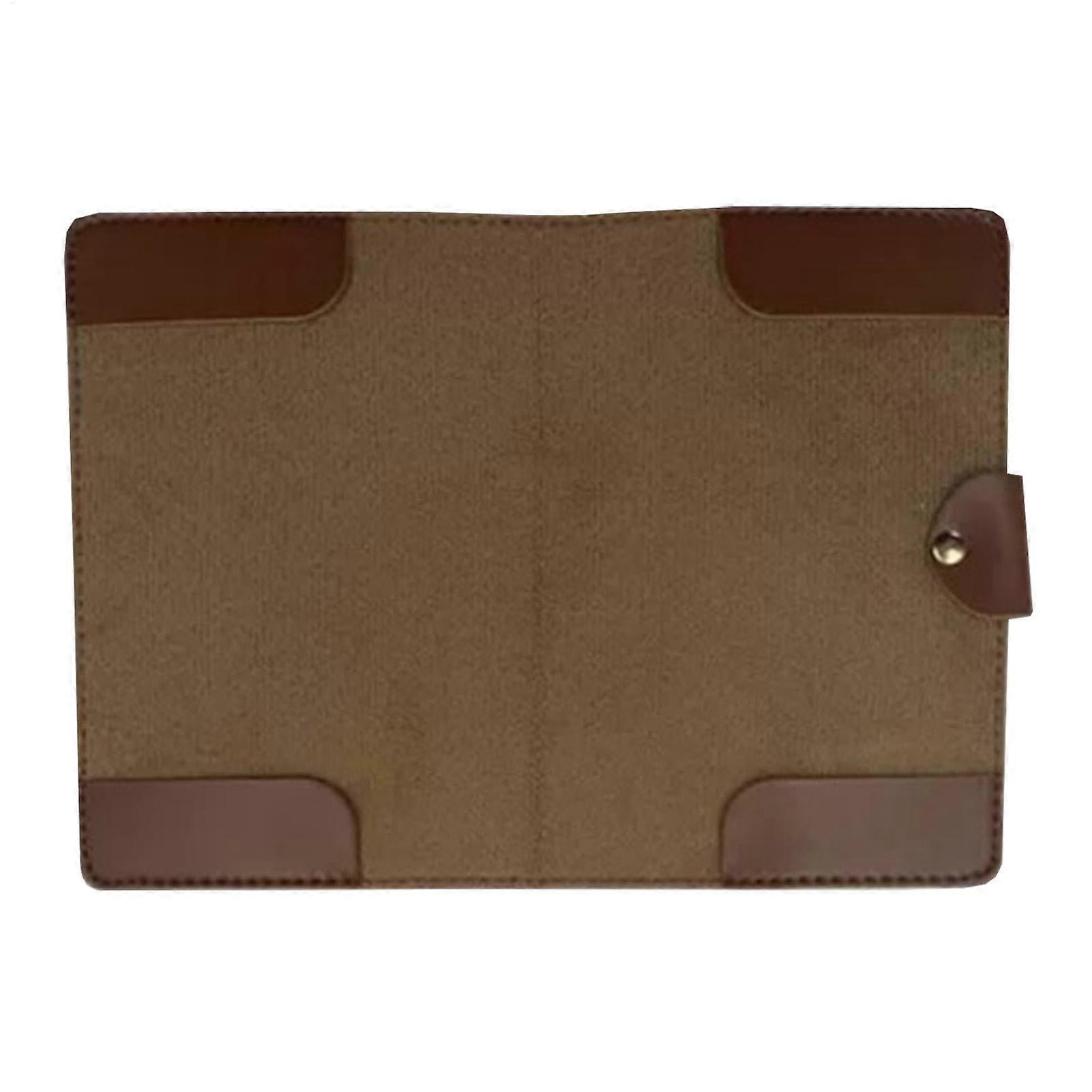 Golf Scorecard Holder with Mileage Tracker, Brown Portable Score Card Case Protector for Sports, Families, and Couples