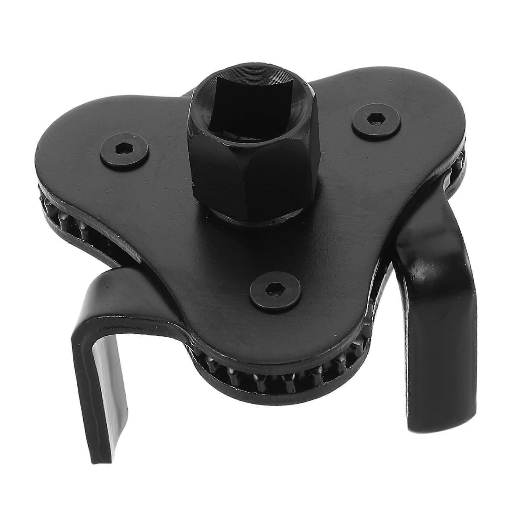 Oil Change Wrench Universal Tool for Oil Filter Removal and Installation, Zinc Alloy Black, Compatible with Most Vehicle Models