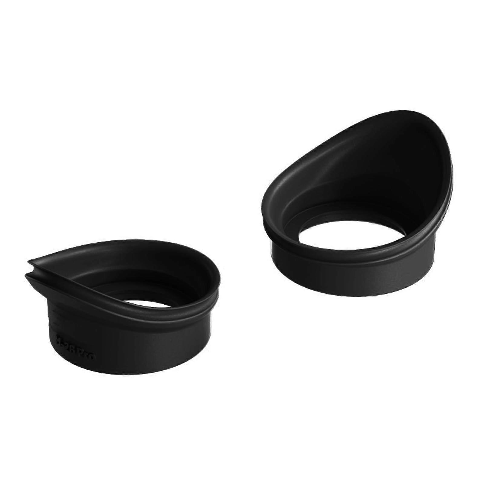 3D Glasses Eyepiece Cover Set of 2 Soft Eye Protection for Biological Stereo Microscopes and Telescopes Black