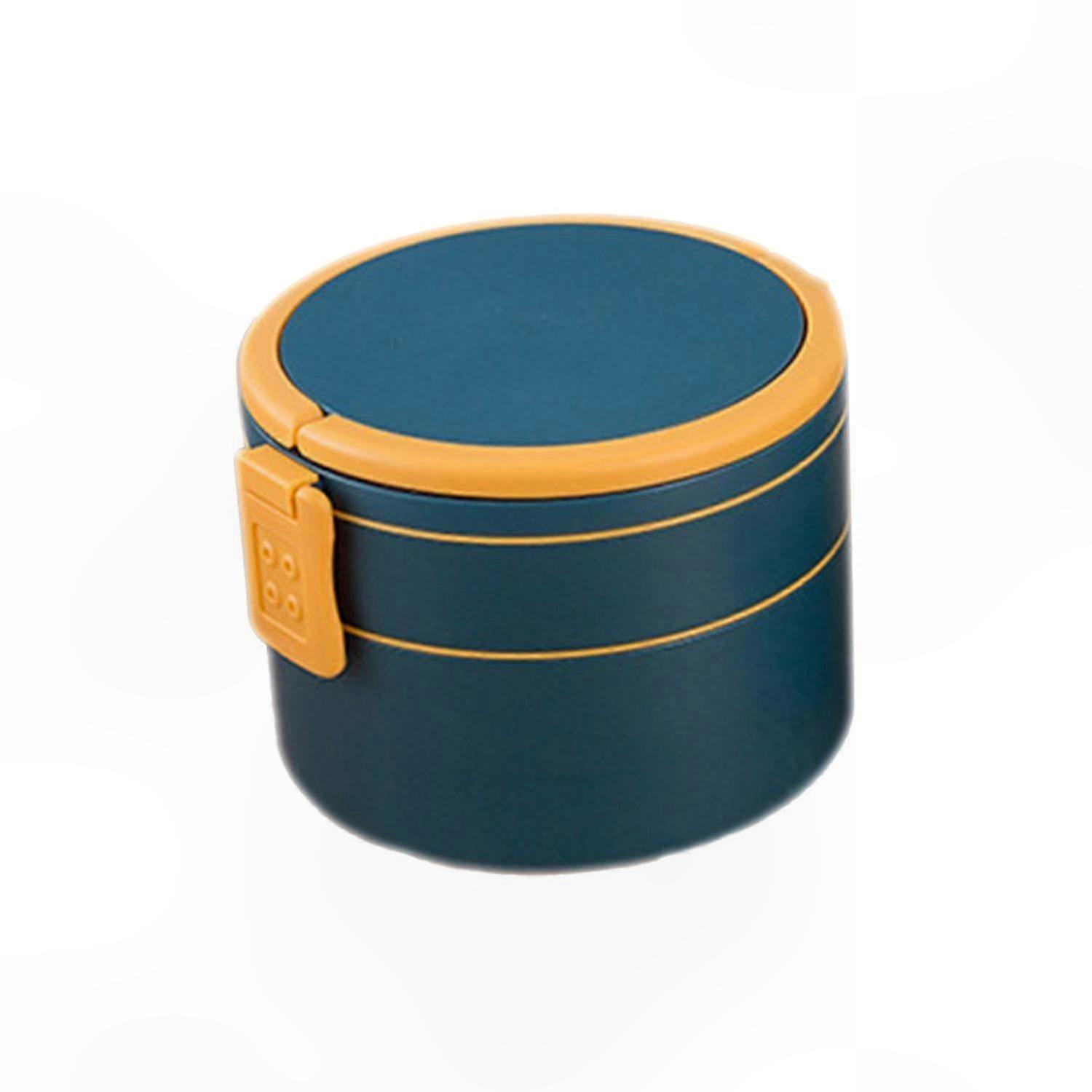 Double-Layer Leakproof Plastic Lunch Box, 1000ML/1400ML, Japanese Style for Home Use