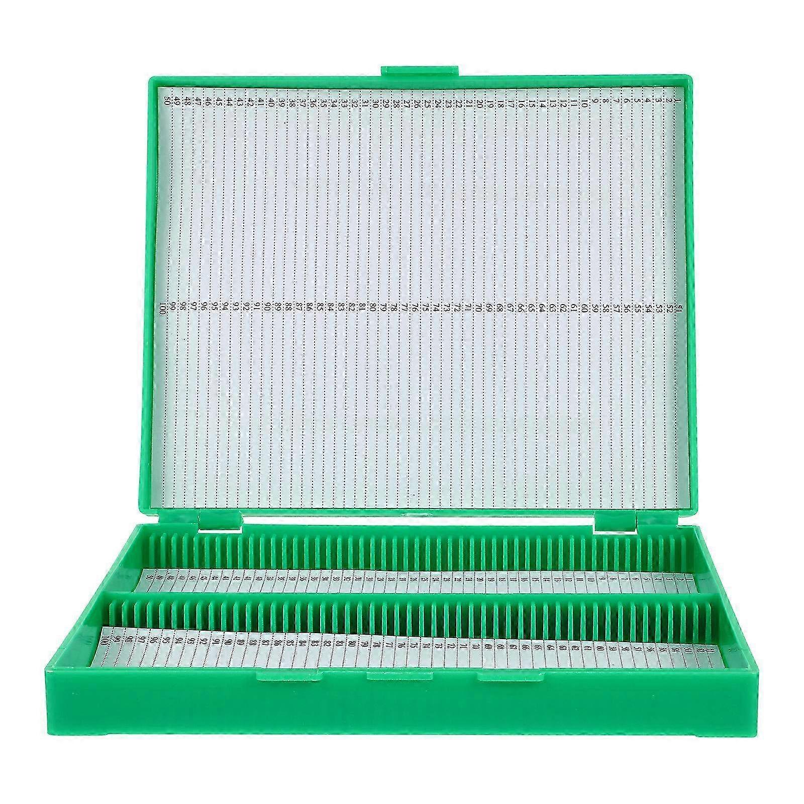 Durable Plastic Microscope Slide Storage Container for Prepared Slides - Lab Slide Holder with Secure Protection for Microscopy Use