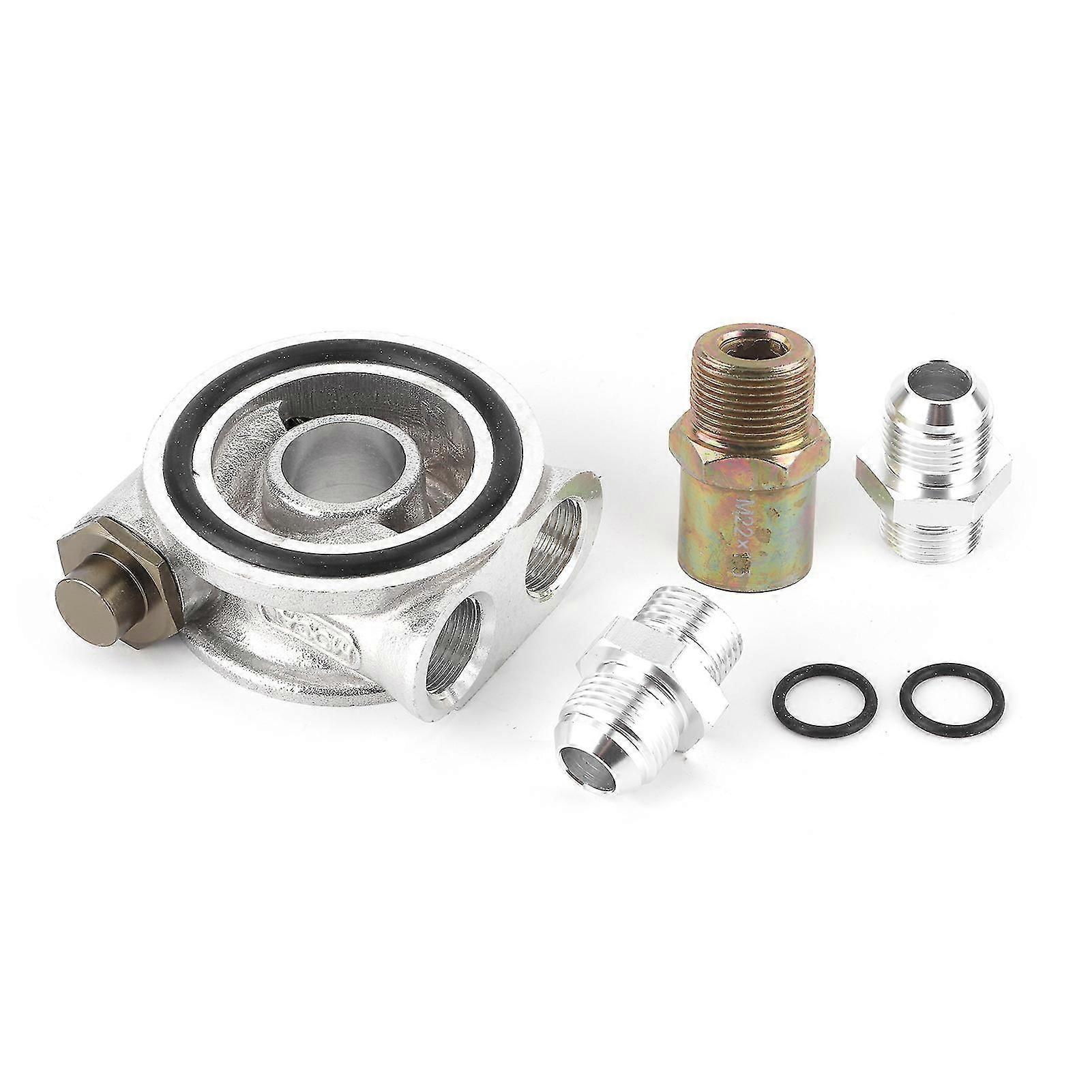 Aluminum Alloy Oil Filter Sandwich Adapter - Easy Sensor Install, Leak-Proof Design