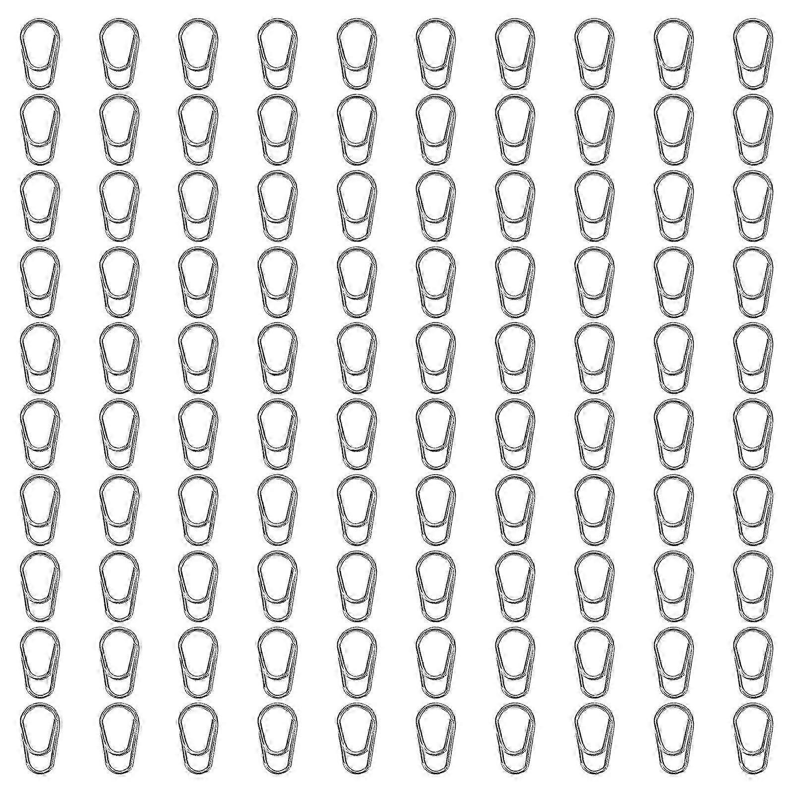 High Tensile Strength Fishing Snaps - 100 Pcs, Durable Lure Connectors, No. 7