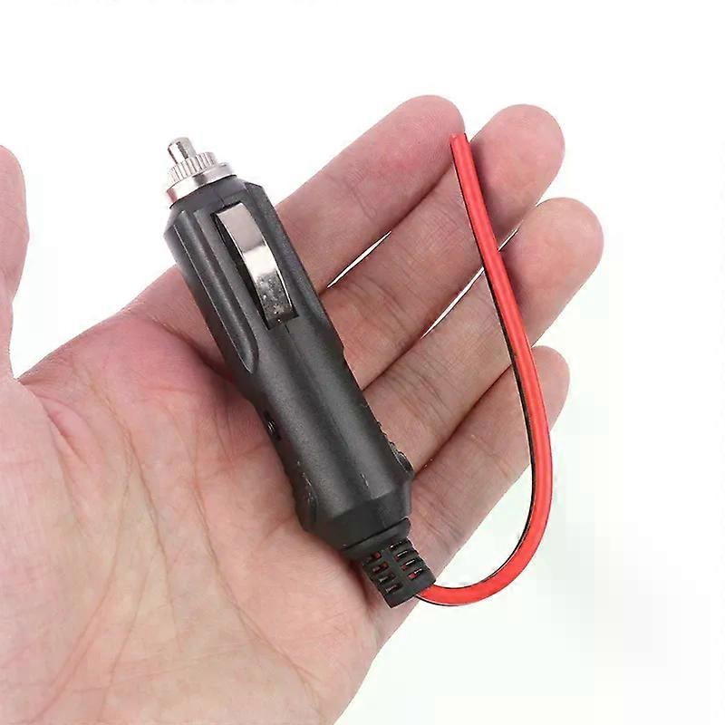 High Quality 1PC Copper Wire High-power 16AGW 12V 24V Auto 20A Male Car Cigarette Lighter LED Socket Plug Connector Adapter