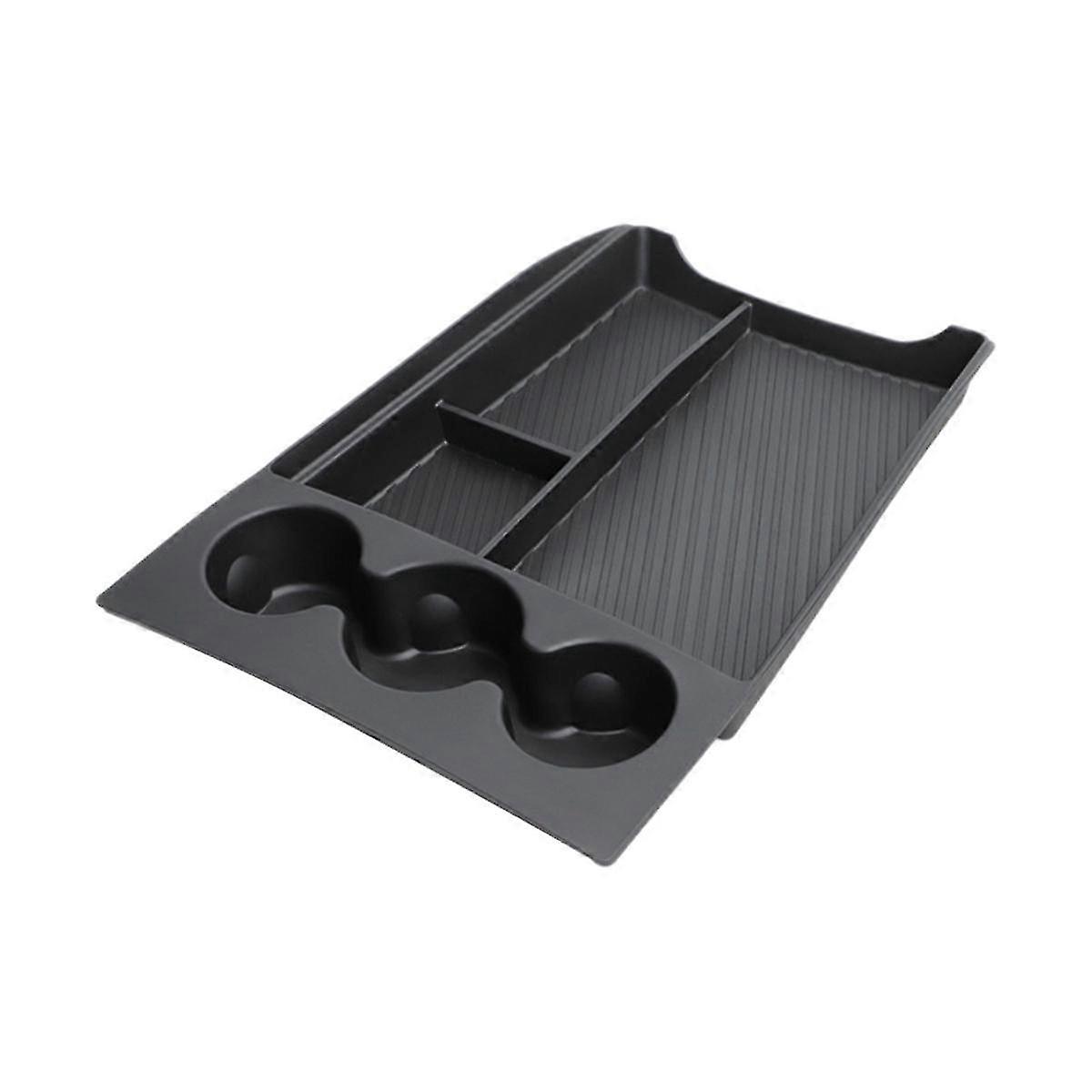 Enhanced Lower Center Console Organizer Tray with Cup Holder for R1T/R1S 2022-2023 Models