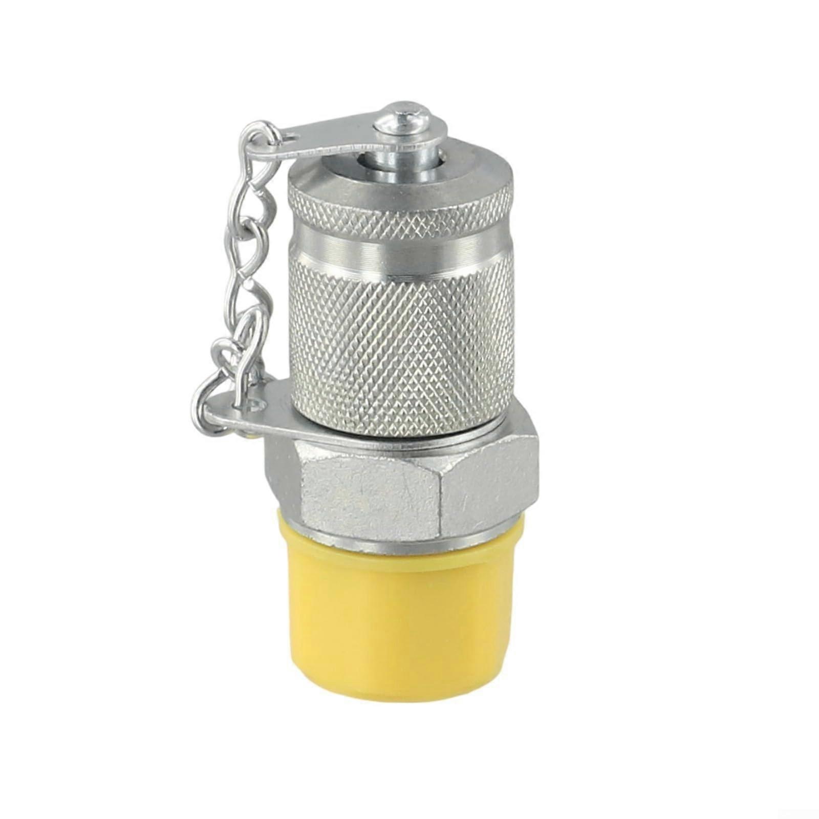 HG1/8 M16x2 Hydraulic Hose Fitting Adapter Carbon Steel Test Point Coupling for Pressure Monitoring and Sampling