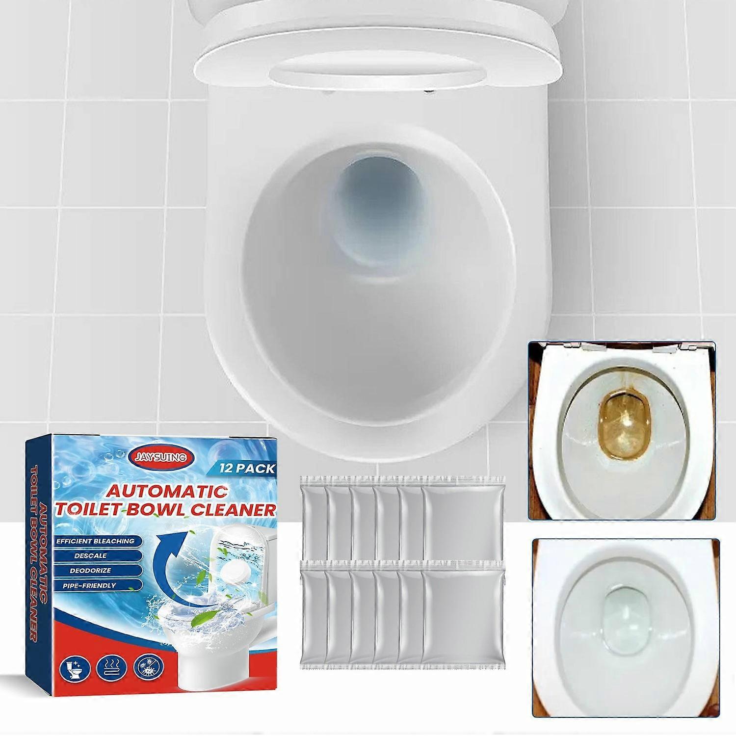1-6x JAYSUING JA082302211 12Pcs Toilet Bowl Cleaning Tablets Stain Remover Deodorizer for Home Hotel