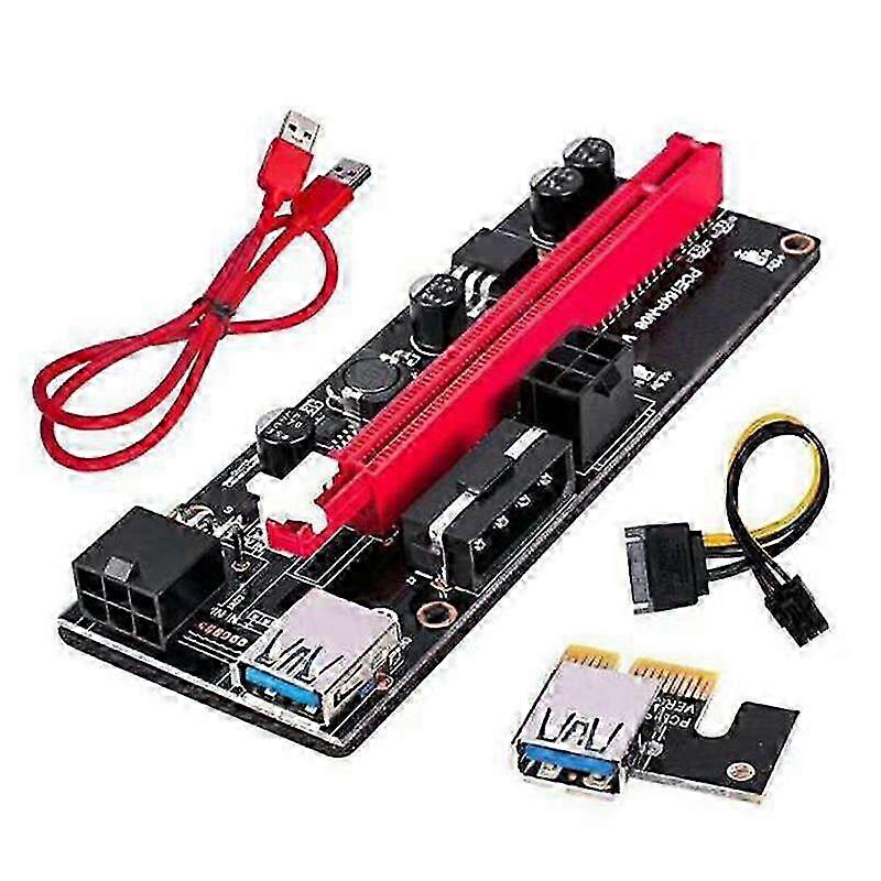 10Pcs Pci-E Riser Board 1X 16X Gpu Extender Riser Card Pci-E USB 3.0 Gpu Adapter Met 6Pin Interface(B)