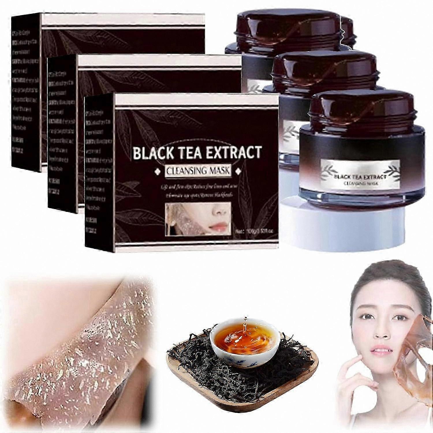 Deep Cleansing Black Tea Face Mask for Pore Purification and Skin Renewal