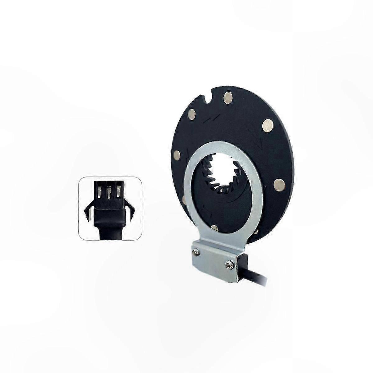 Dual Hall PAS Sensor for E-Bike, 36V/48V Magnetic Power Assist Pedal Sensor with F-8C Magnet System