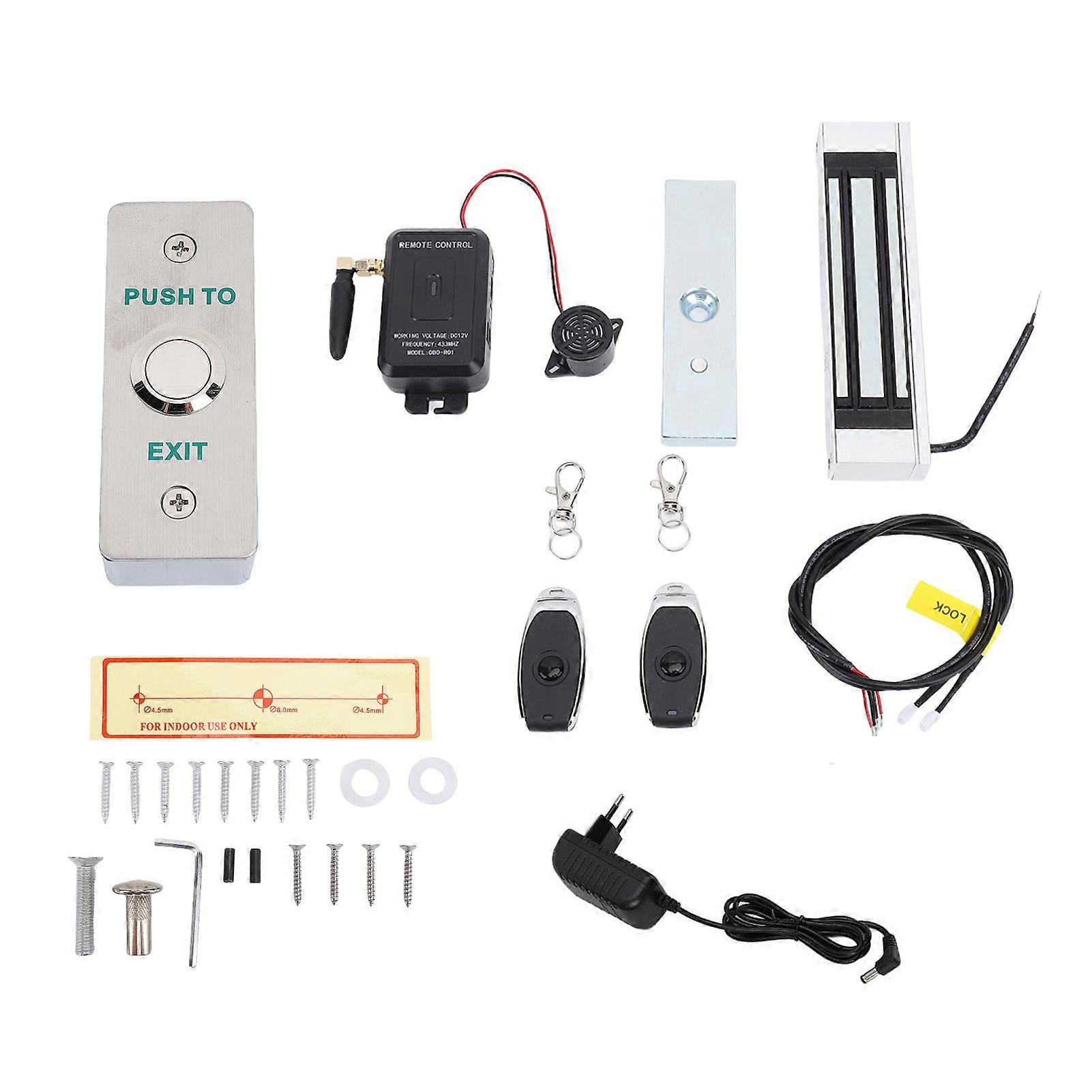 WiFi Door Access System for Tuya APP Wireless Remote Opener Receiver with Buzzer 180KG 350LB Electromagnetic Lock Kit