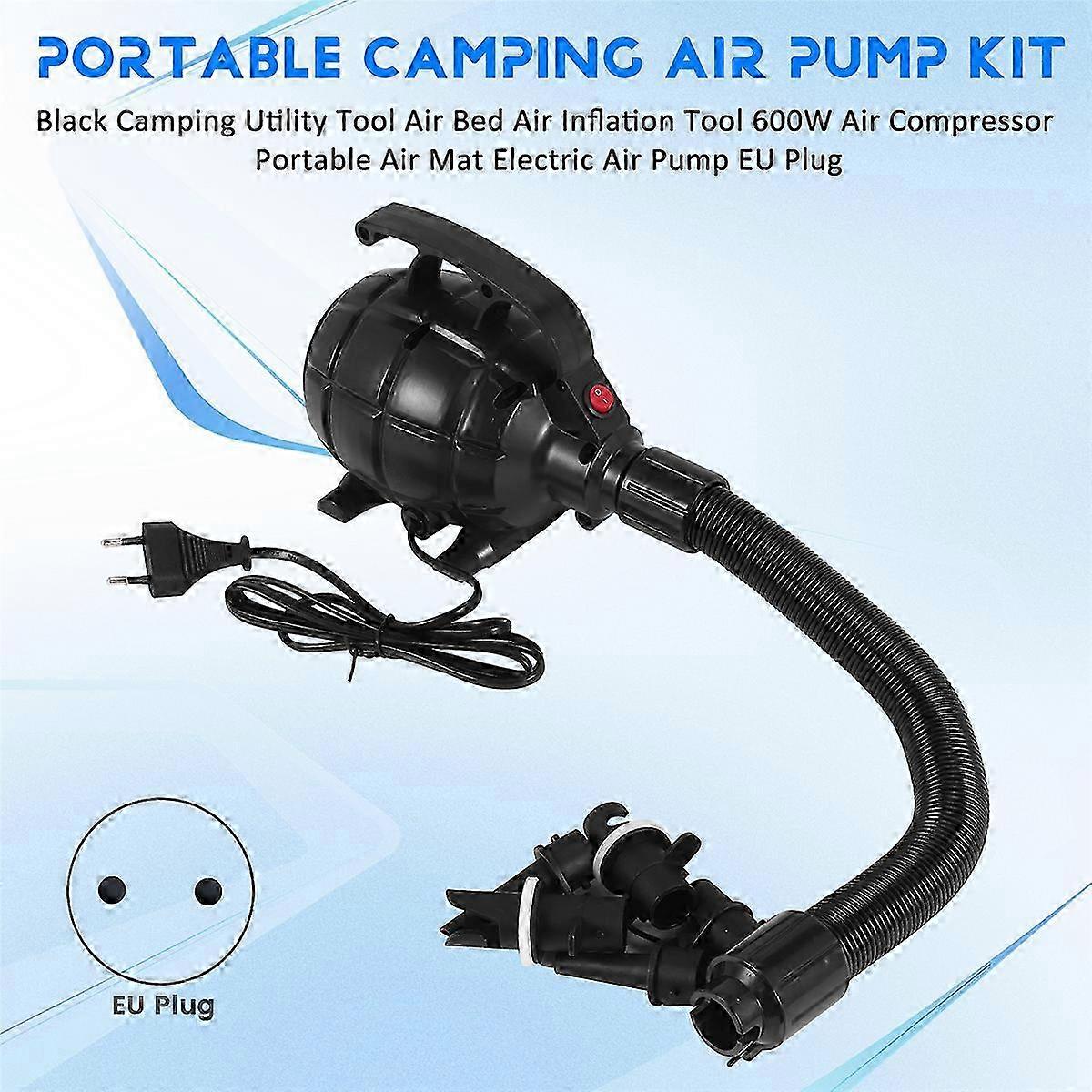 Camping Tool Air Bed Air Inflation Tool 600W Air Compressor EU Plug