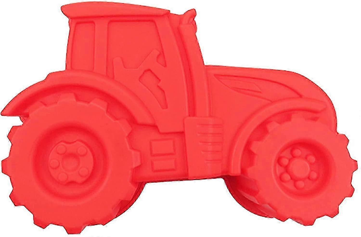 Silicone Tractor For Cakes Red Cake Mold Baking Silicone Baking Mol...