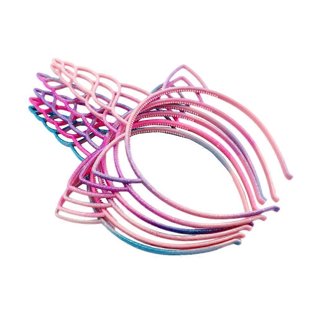 Unicorn Headbands for Kids Great Gifts with Assorted Colors and Gradient Design 6 Pieces