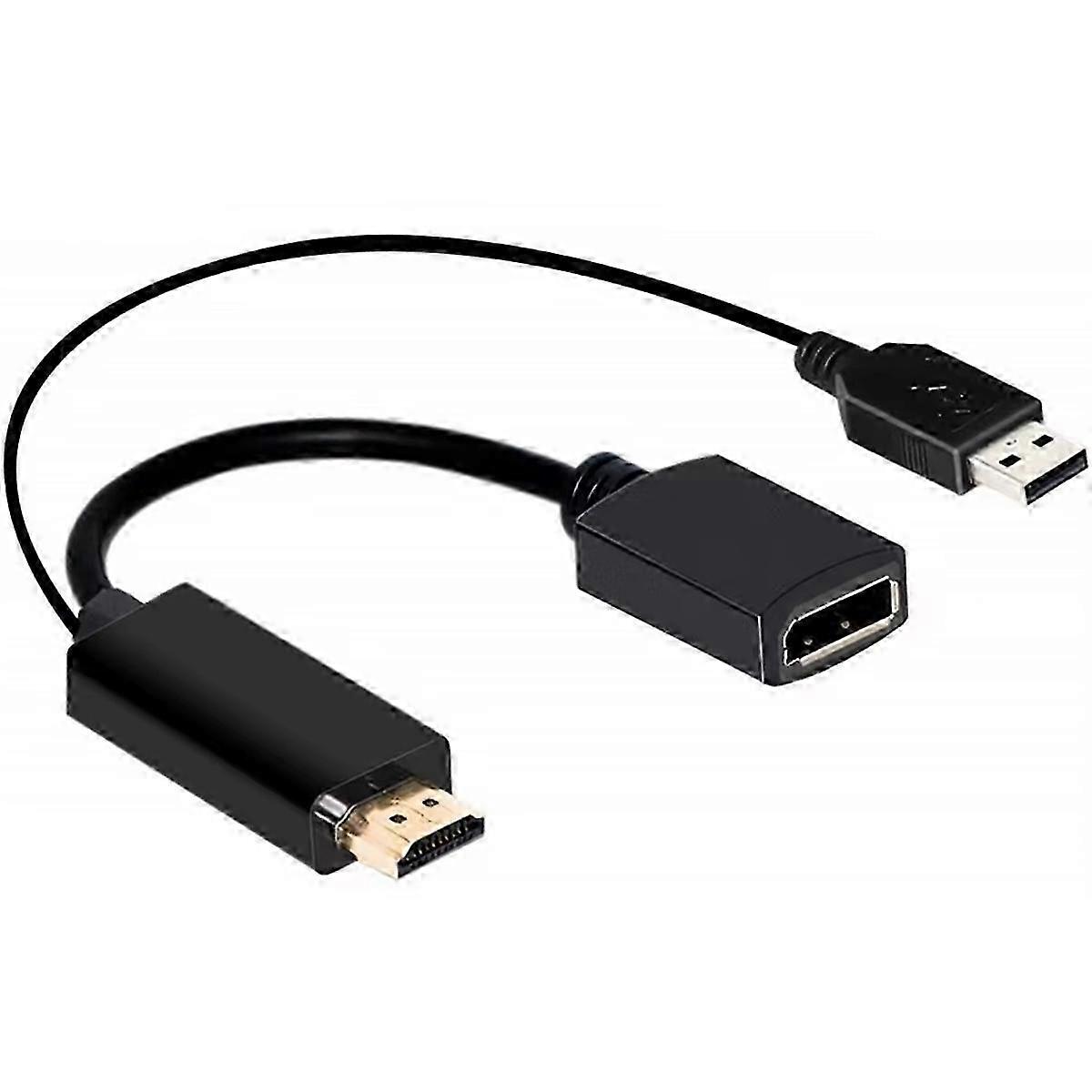 4K 60Hz -Compatible to Displayport Adapter Cable 1080P 120Hz