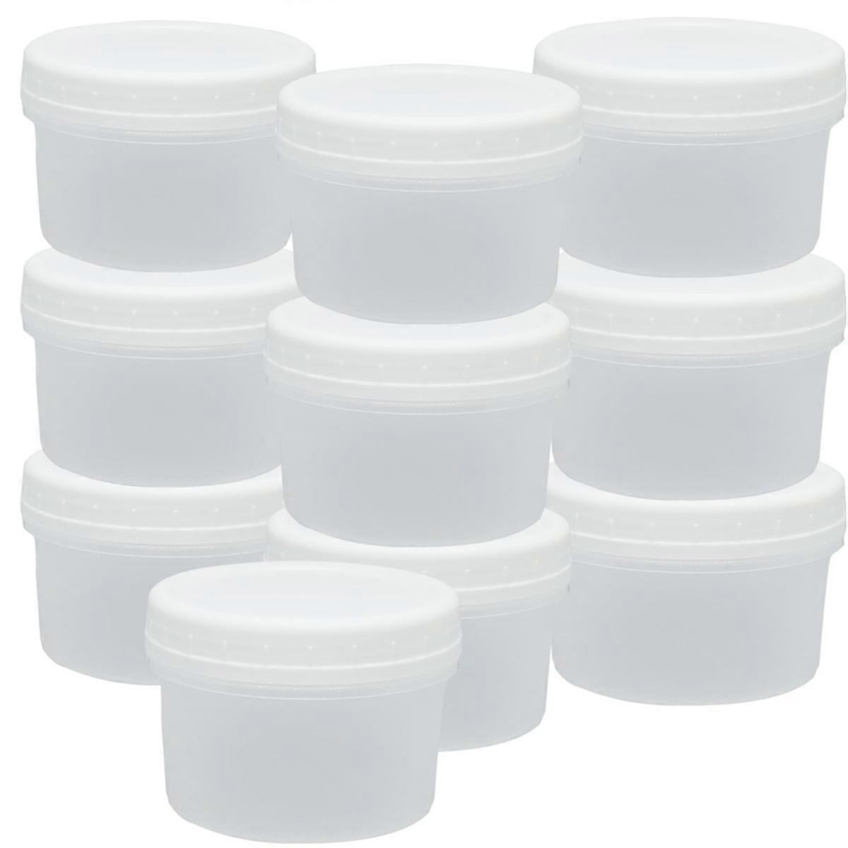 10 Pack 13oz Small Freezer Containers,for Jam, Fruit, Sauce(400ml)