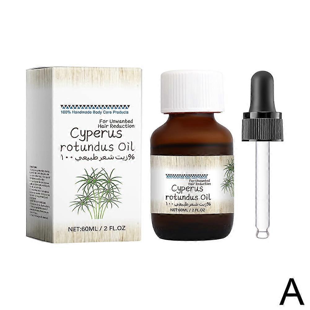 Cujmh Cyperus Rotundus Oil, 60ml Hair Growth Inhibitor for Women & Men