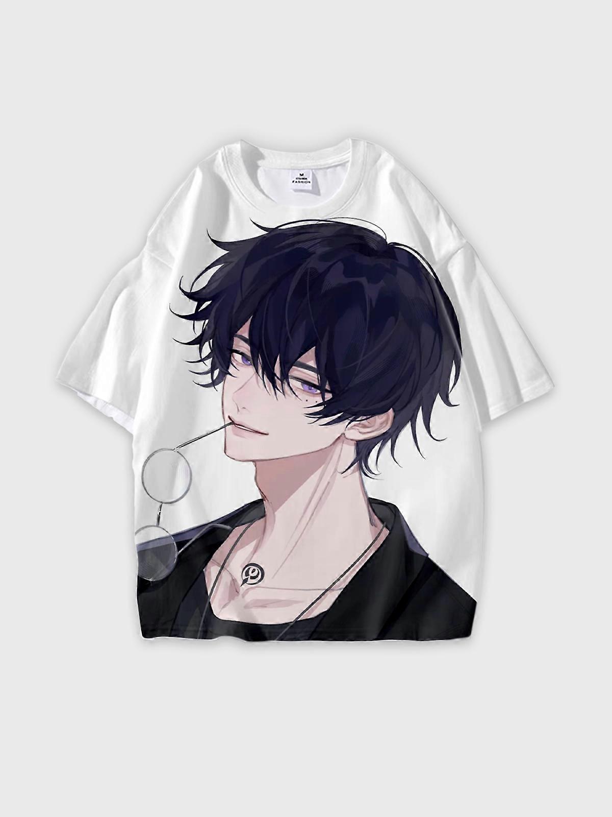 T-Shirt Short Sleeve Round Neck, Summer Casual Loose Graphic Tee, Unisex The Link Click W1541