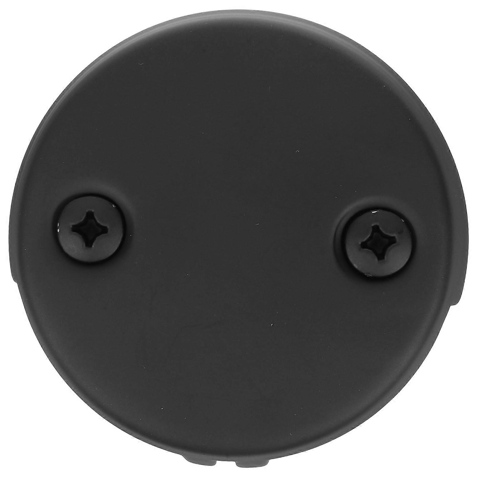 Black Bathtub Overflow Drain Cover Plate for Overflow Protection 5Pcs