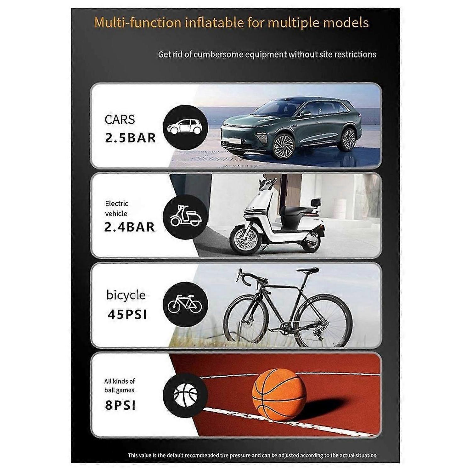 Dual-Cylinder Car Air Pump with Digital Display