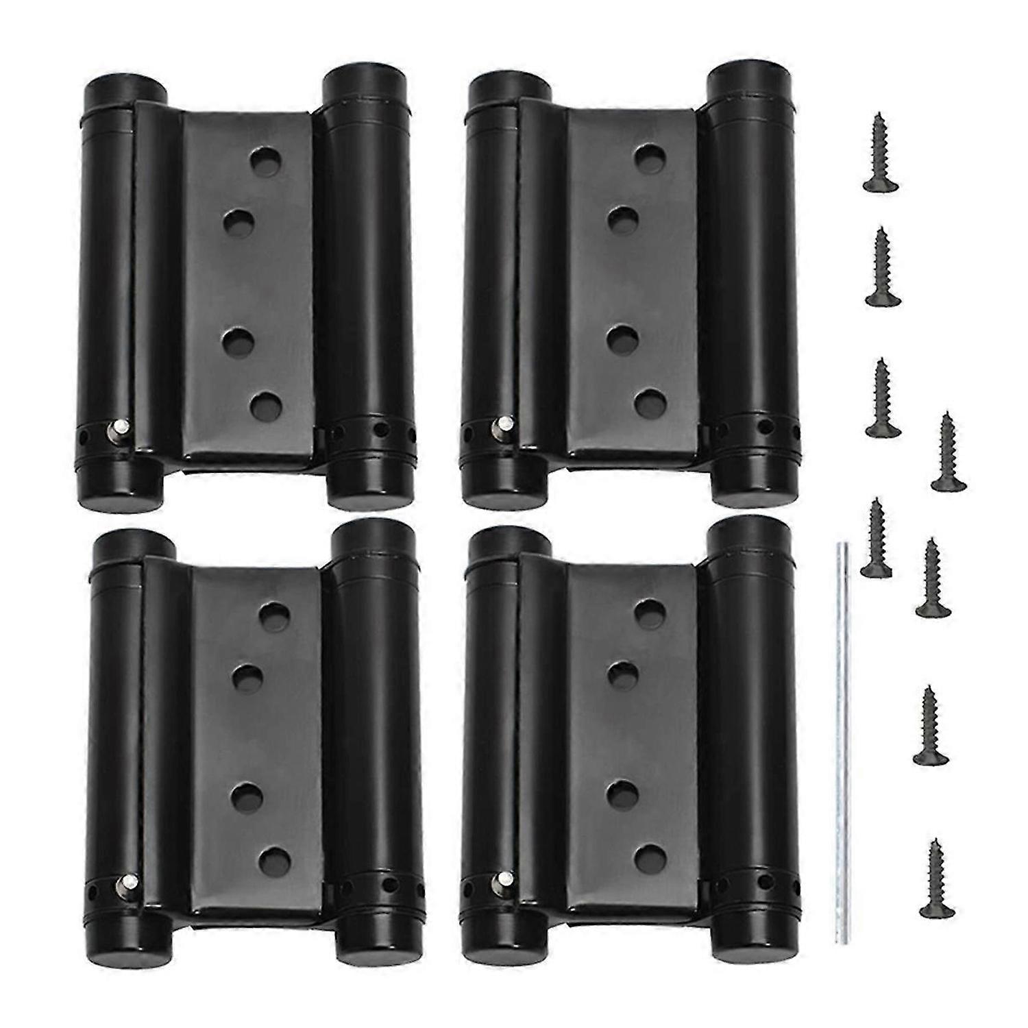3inch Double Action Spring Hinges, Self Closing Door Hinges for Saloon Cafe Pub Swinging Doors, Incl