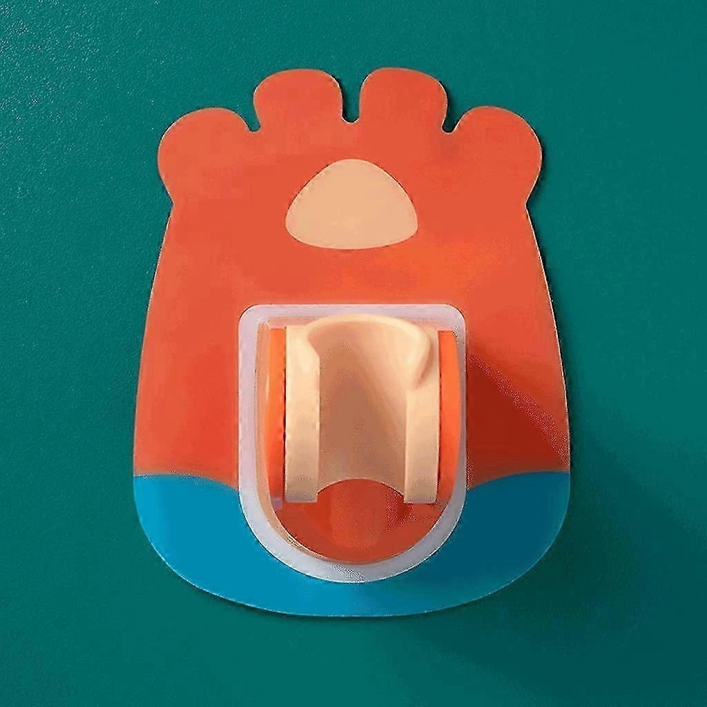 Strong Shower Head Holder Fixed Base Bathroom Accessories (Color: Orange)