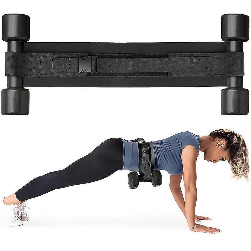 Hip Thrust Belt For Dumbbells, Adjustable Gym Belt With AntiSkid Pad And Safety Buckle For Hip Back Waist